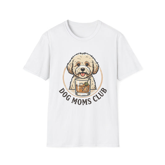 Dog Moms Club T-Shirt — Cute Doodle Dog Graphic Tee