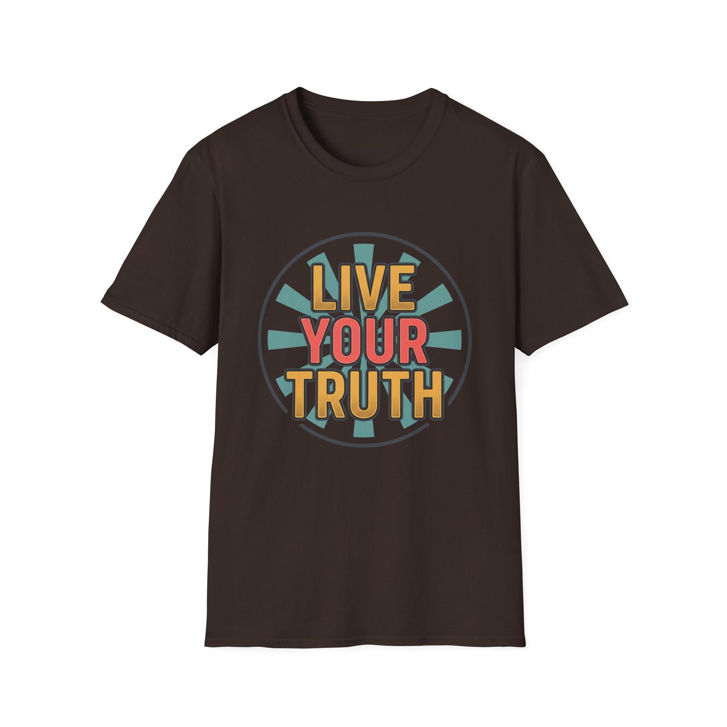 Live Your Truth T-Shirt — Retro Inspirational Graphic Tee
