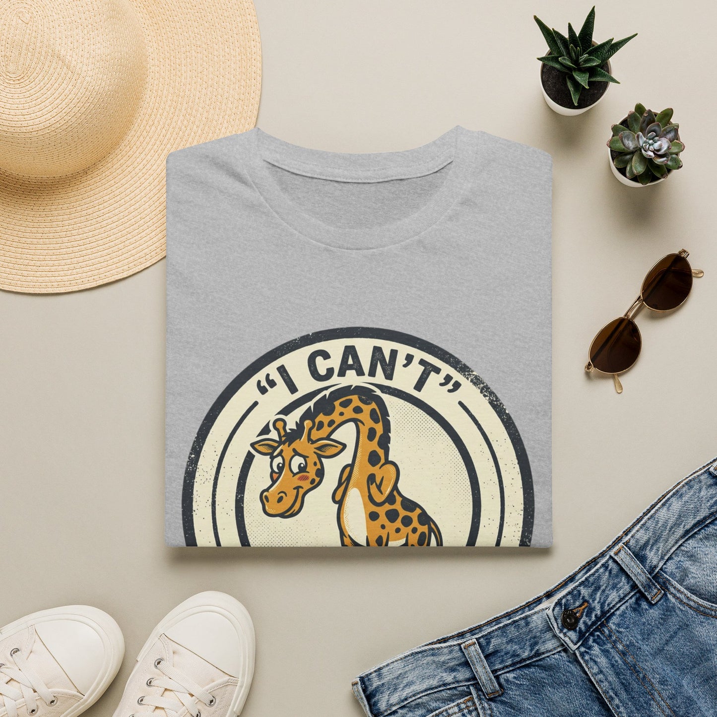 Giraffe 'I Can't Control My Height' T-Shirt
