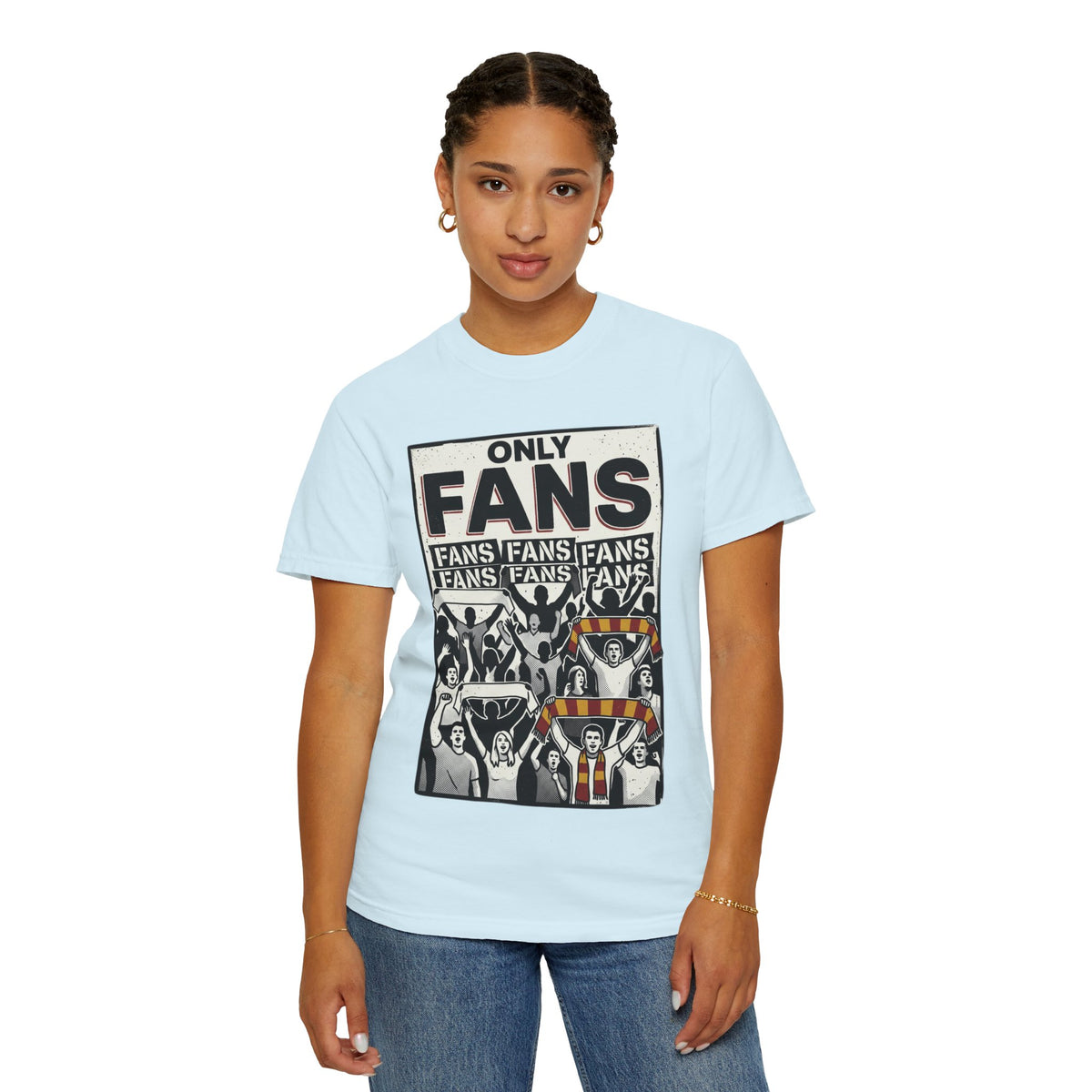 Only Fans Crowd Graphic T-Shirt — Vintage Sports Fan Tee