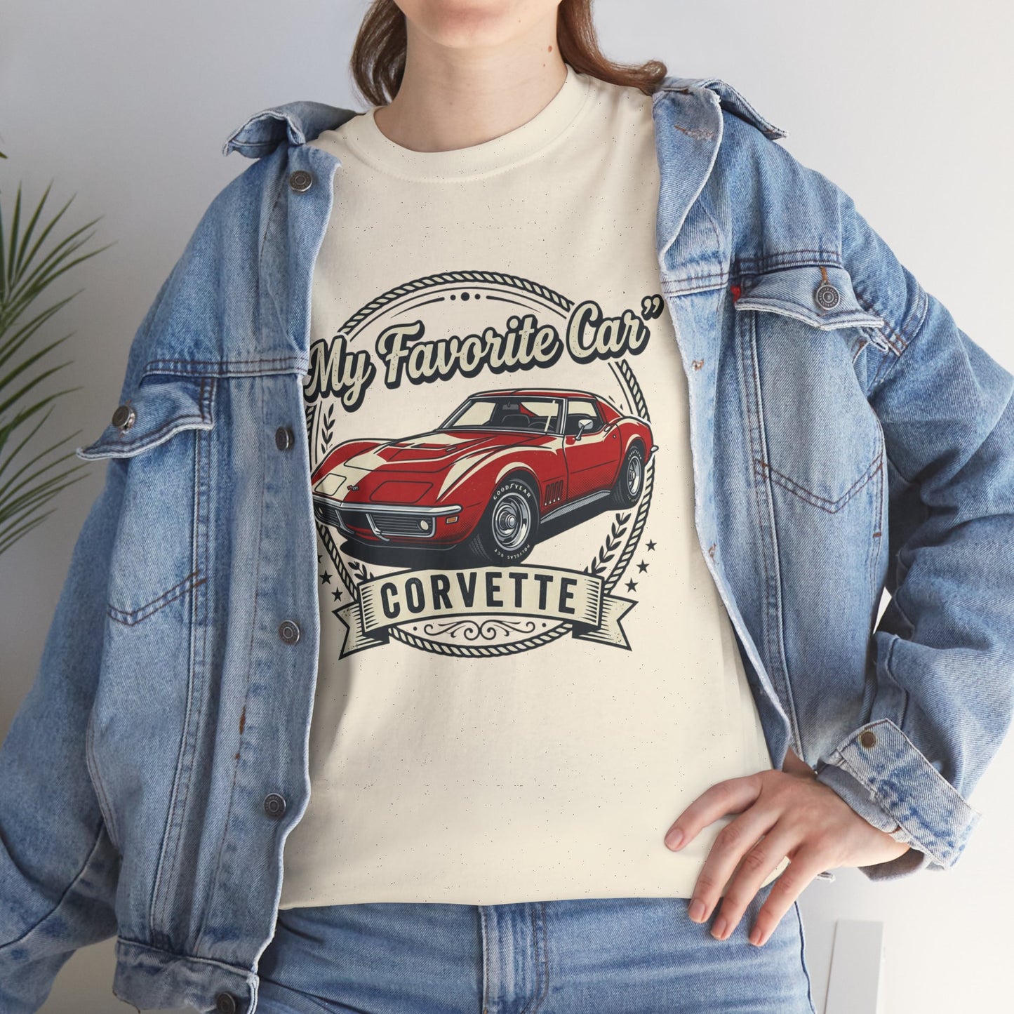 Corvette 'My Favorite Car' Classic Muscle Tee Printify