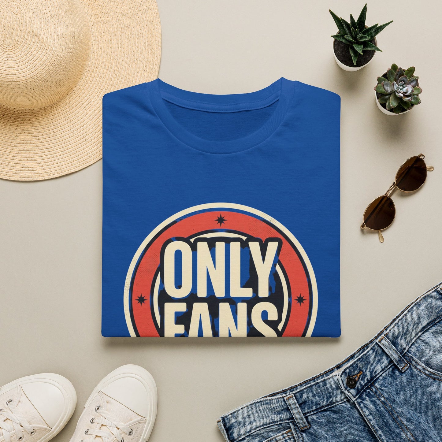 OnlyFans Logo Graphic T-Shirt — Retro Circle Design