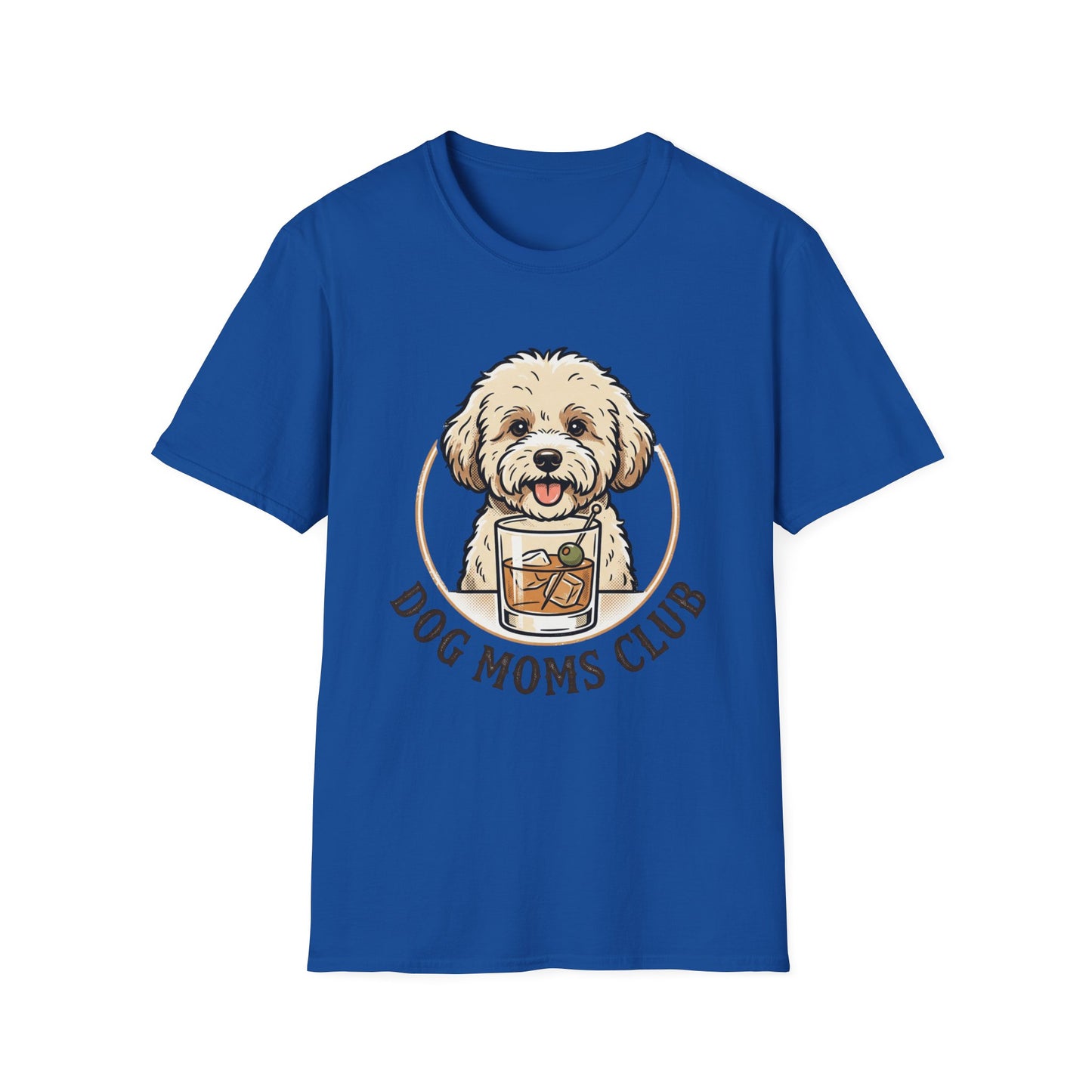 Dog Moms Club T-Shirt — Cute Doodle Dog Graphic Tee