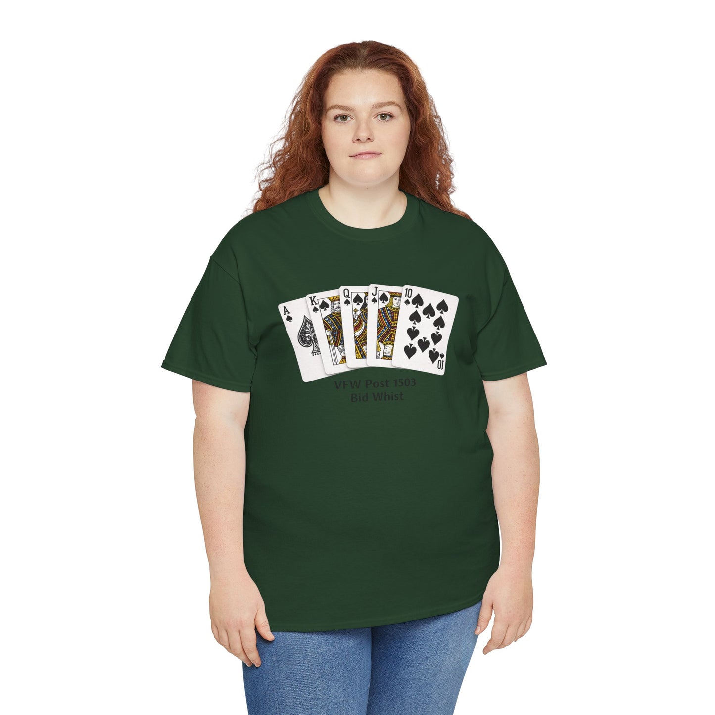 Bid Whist Card Tee — VFW Post 1501 Poker Night T-Shirt
