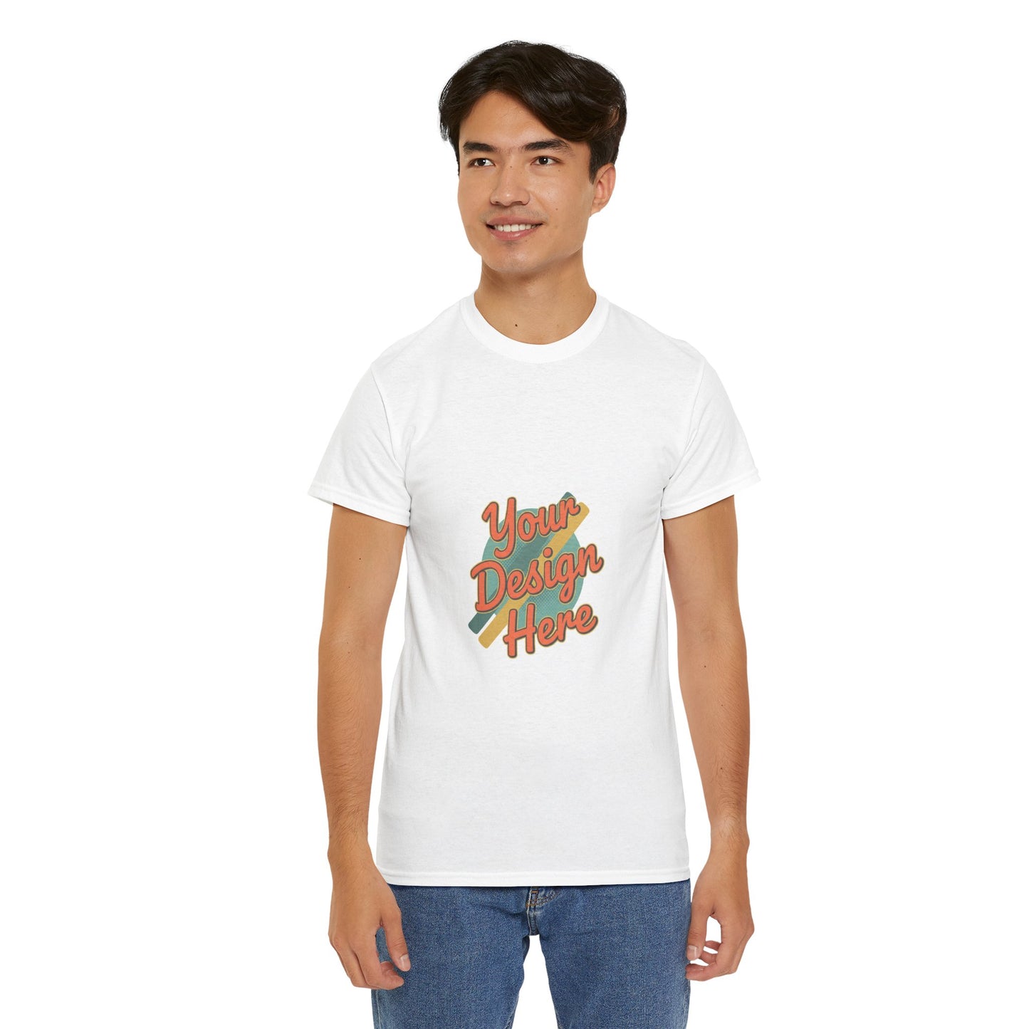 Custom Tee — "Your Design Here" Casual T‑Shirt Printify