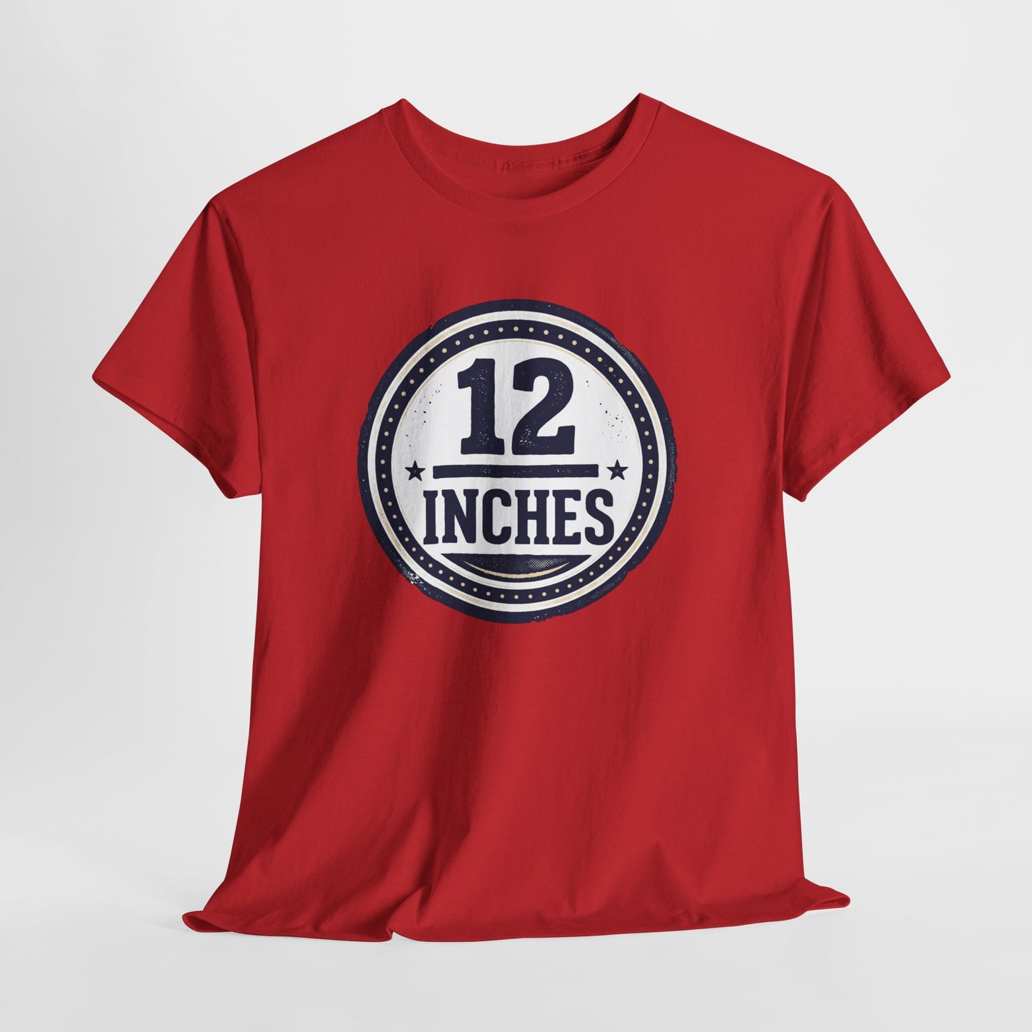 12 Inches Badge T-Shirt — Vintage Stamp Graphic Tee