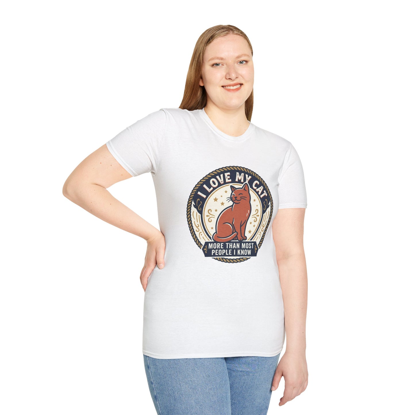 I Love My Cat T-Shirt — "I Love My Cat More Than Most People I Know" Cat Lover Tee