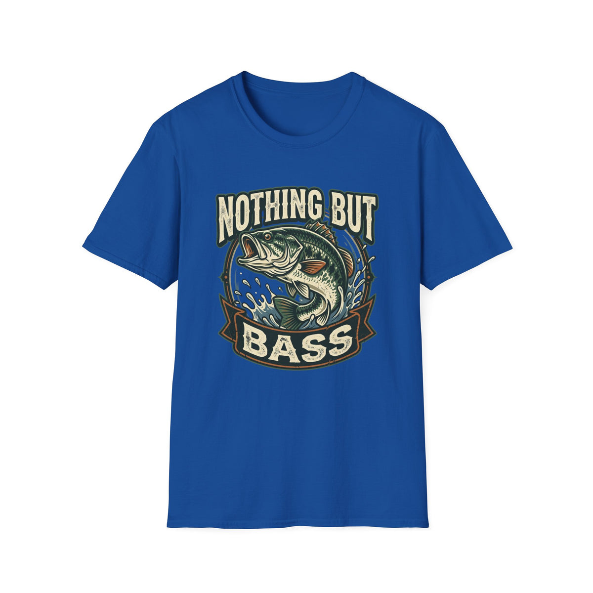Nothing But Bass Fishing T-Shirt — Retro Largemouth Bass Graphic Tee