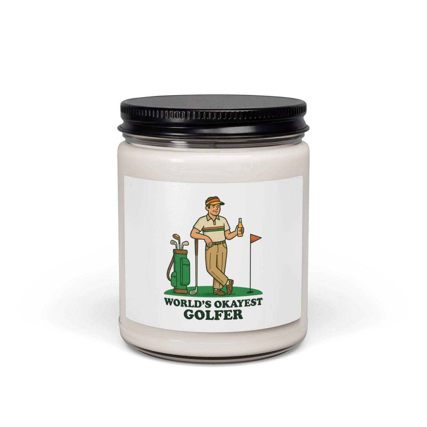 World's Okayest Golfer Candle, Golf Humor | Retro Clubhouse Soy Candle
