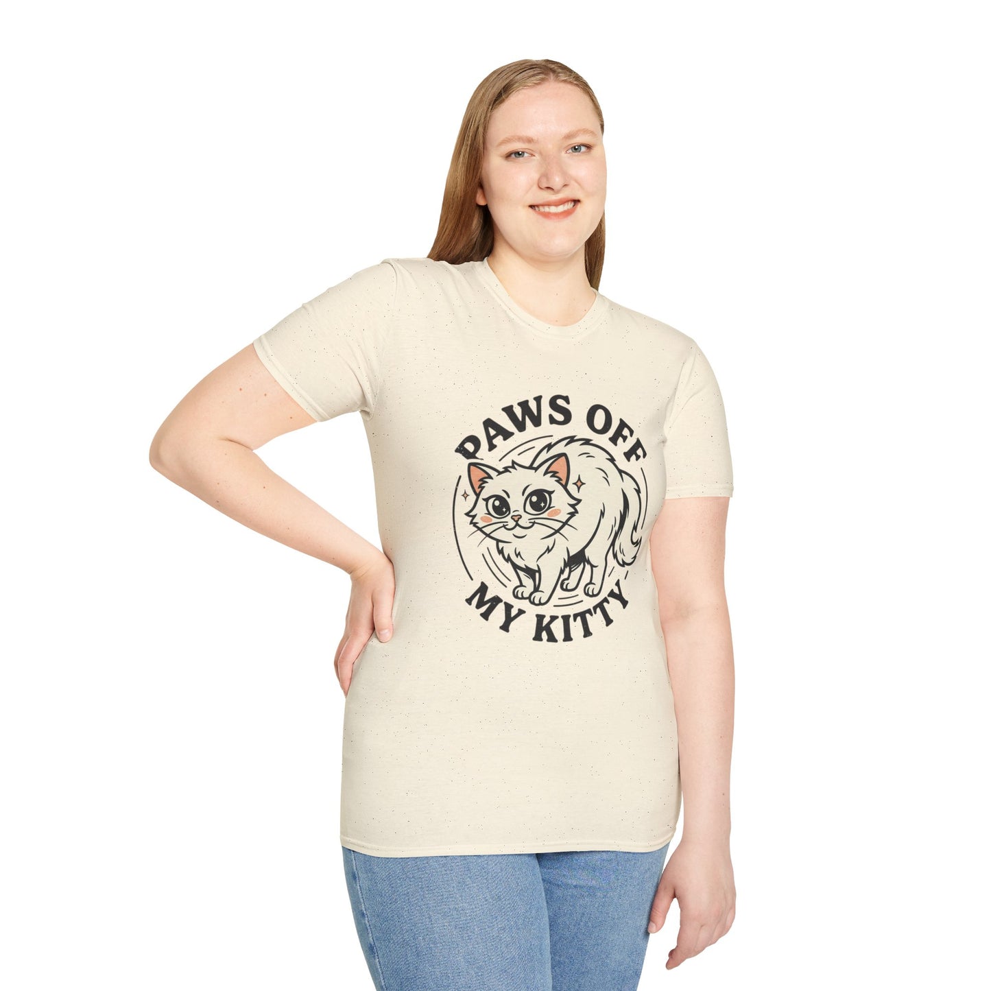 Paws Off My Kitty T-Shirt — Cute Protective Cat Graphic Tee
