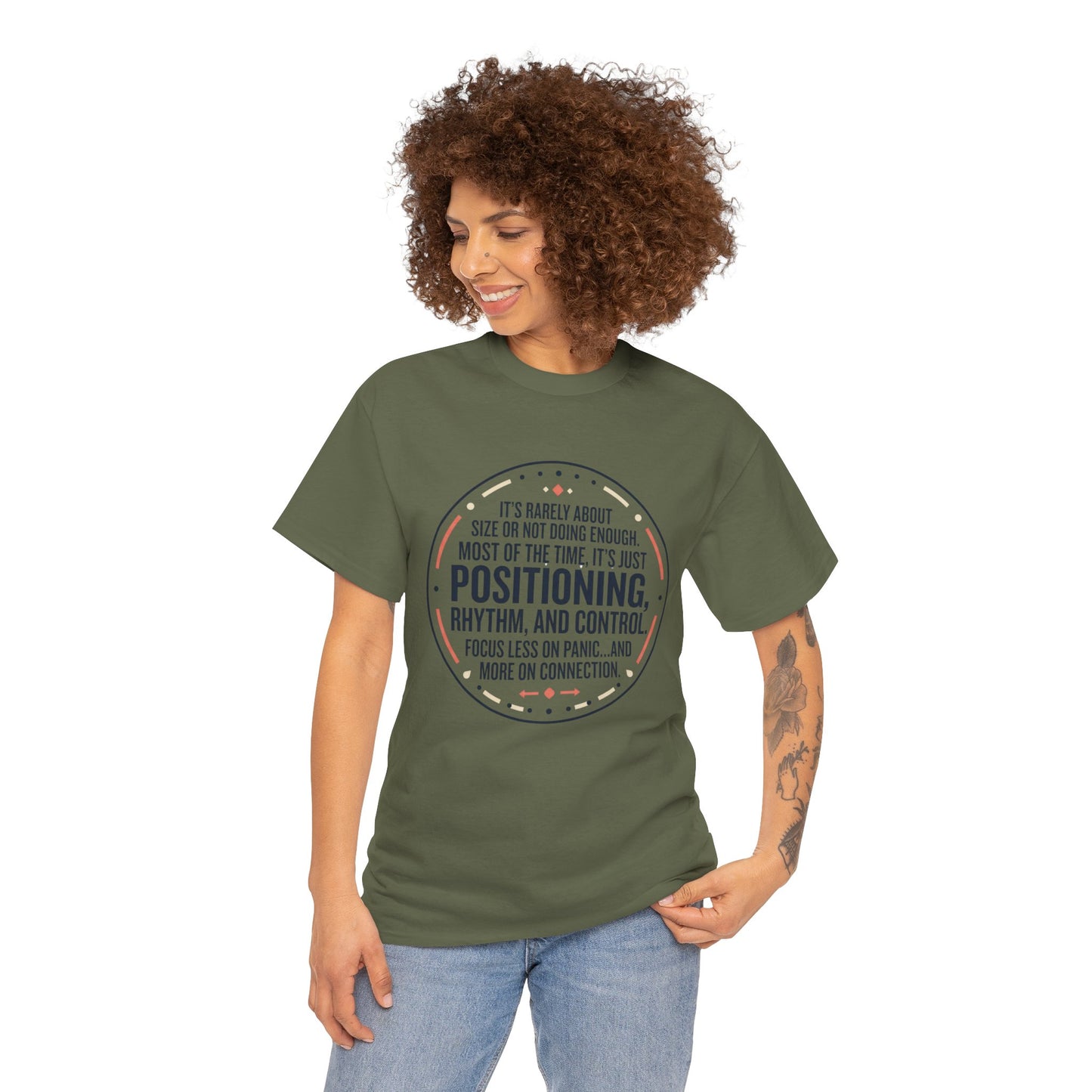 "Positioning, Rhythm, and Control" Motivational Tee—Inspirational Quote T-Shirt