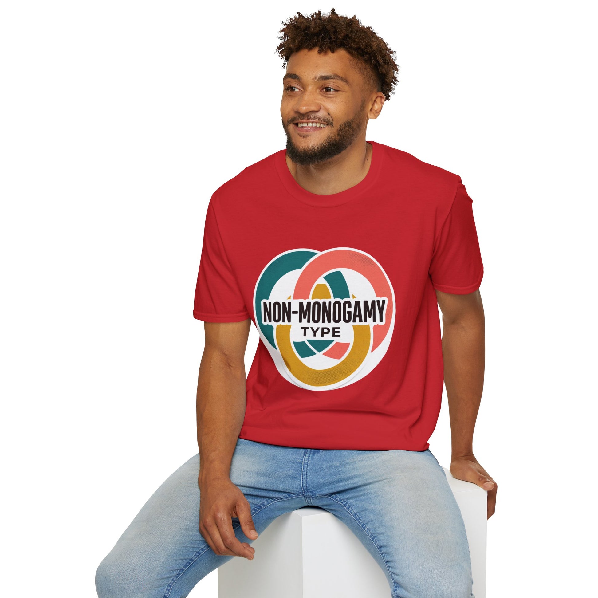 Non-Monogamy Type T-Shirt — Retro Polyamory Pride Tee Printify