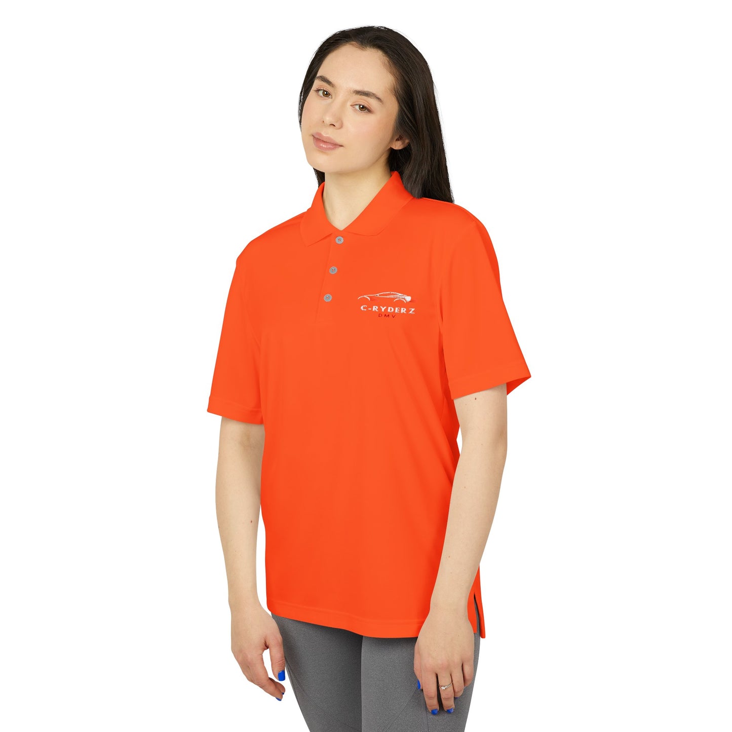 C-RYDERZ Unisex Performance Polo - Bright Orange Activewear
