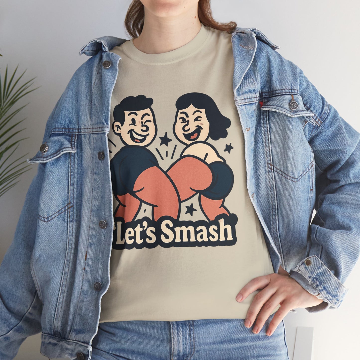 Let's Smash Tee — Retro Couples Valentine's T-Shirt