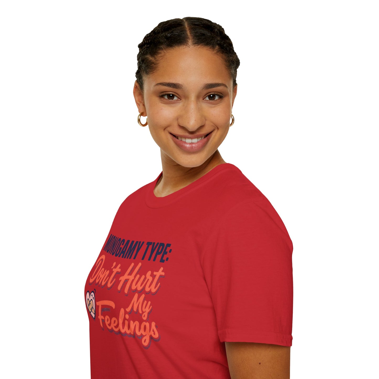 "Monogamy Type: Don't Hurt My Feelings" Graphic Tee Printify