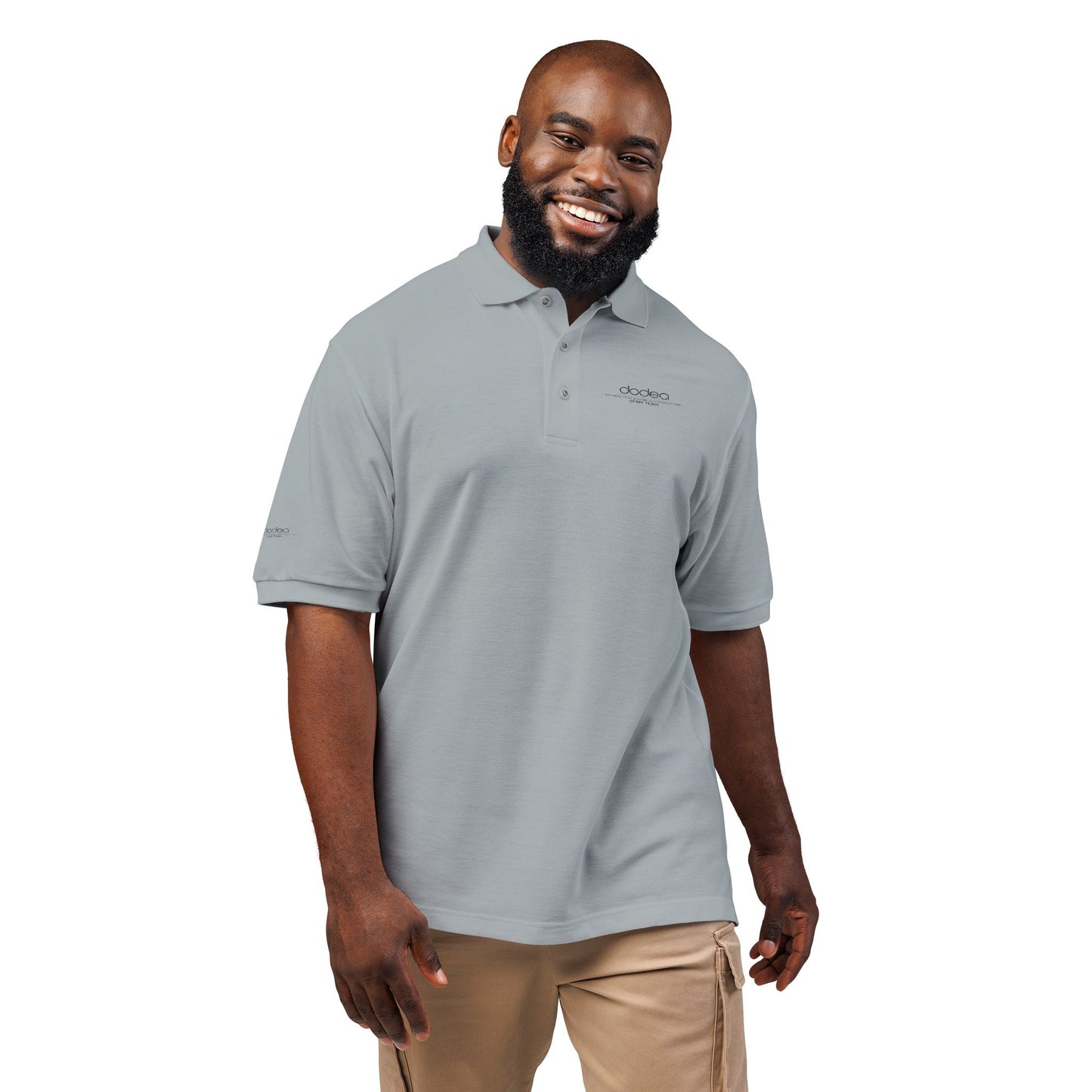 SPAM Embroidered Minimal Logo Polo Shirt — Classic Casual Work & Golf Tee