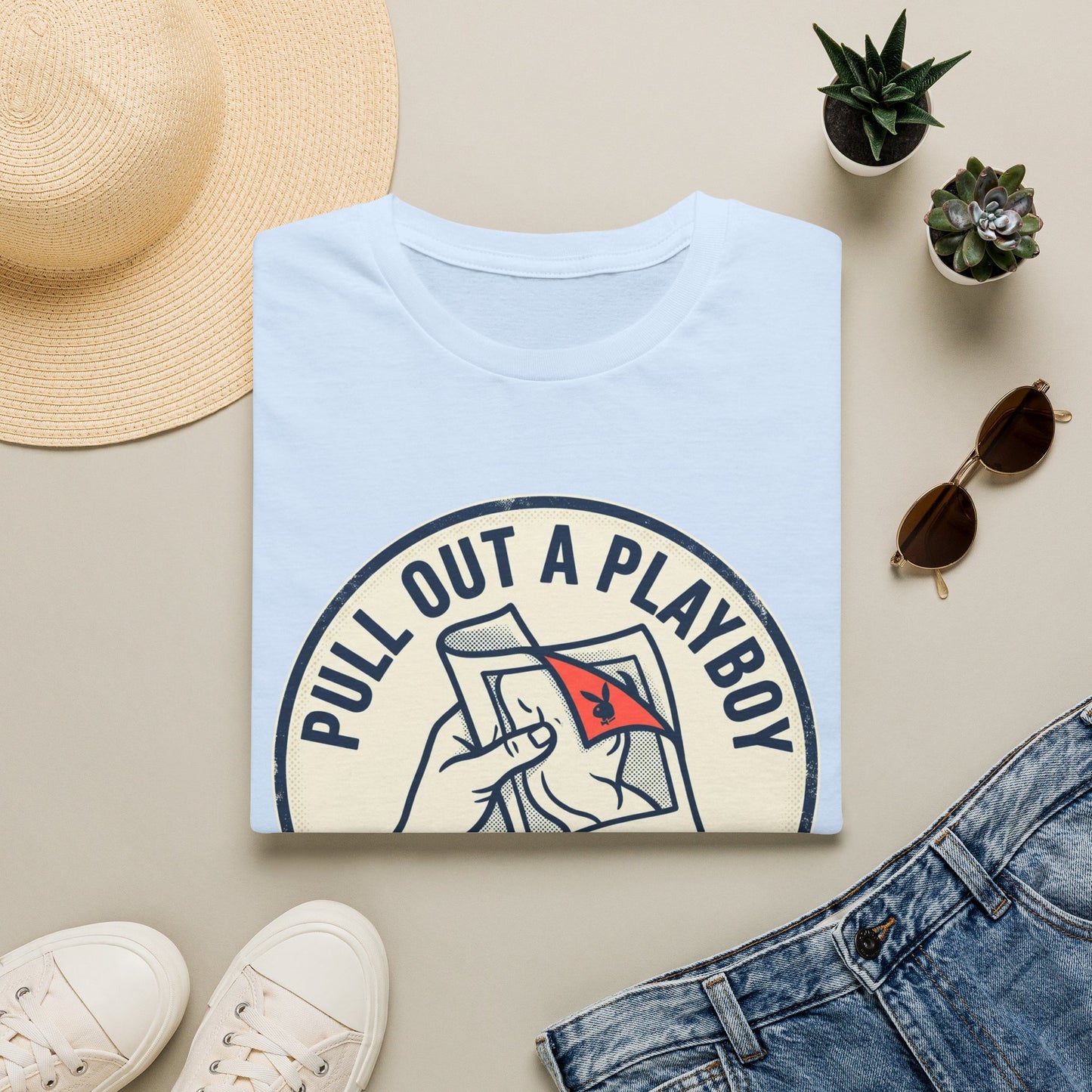 T-Shirt — “Pull Out a Playboy (And I Might Read It)” Retro Graphic Tee