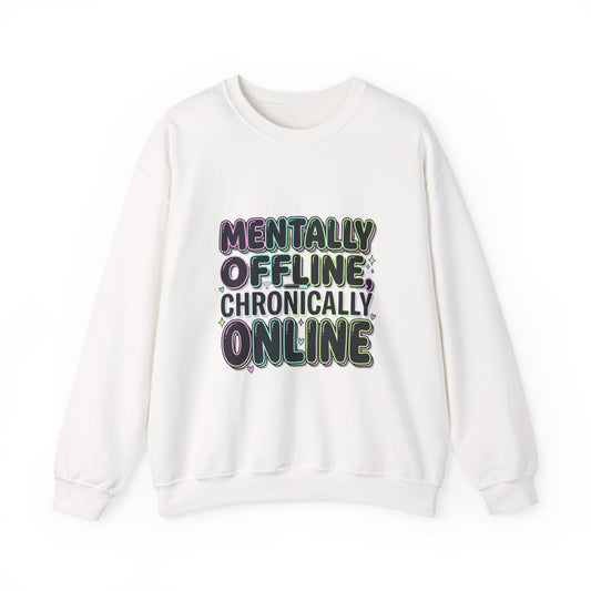 Mentally Offline Unisex Heavy Blend™ Crewneck Sweatshirt