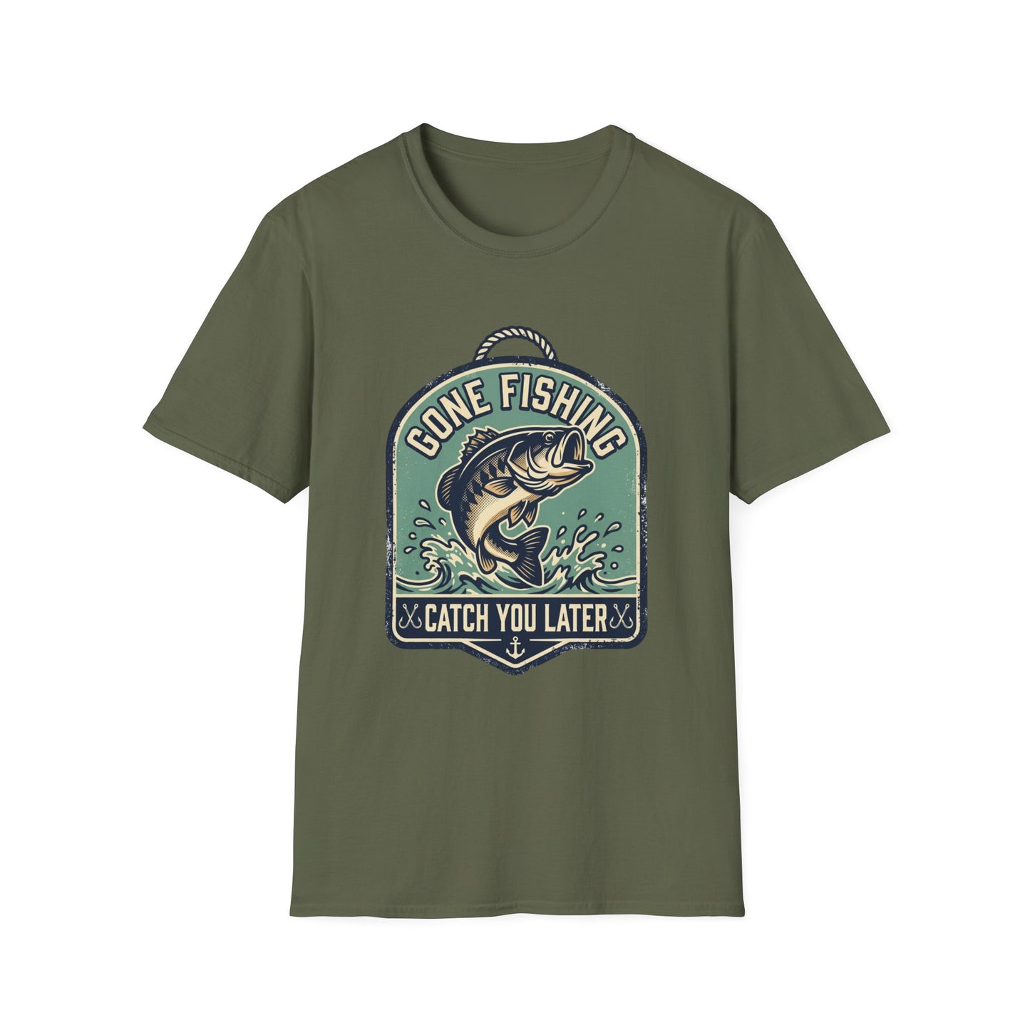 Gone Fishing T-Shirt – "Catch You Later" Bass Fishing Tee