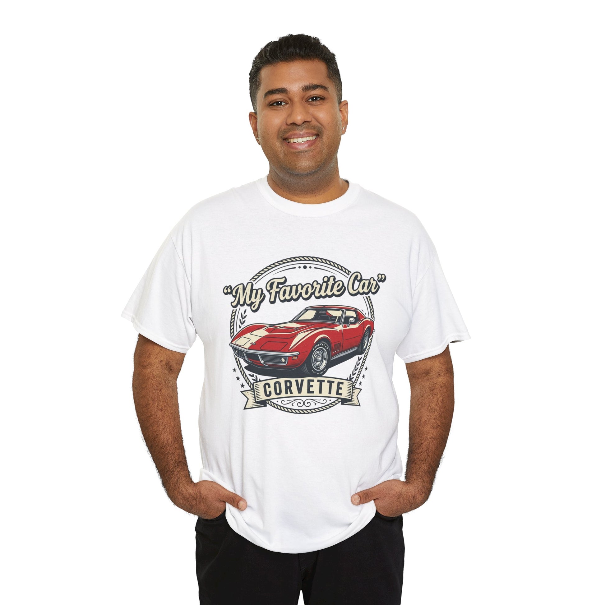 Corvette 'My Favorite Car' Classic Muscle Tee Printify