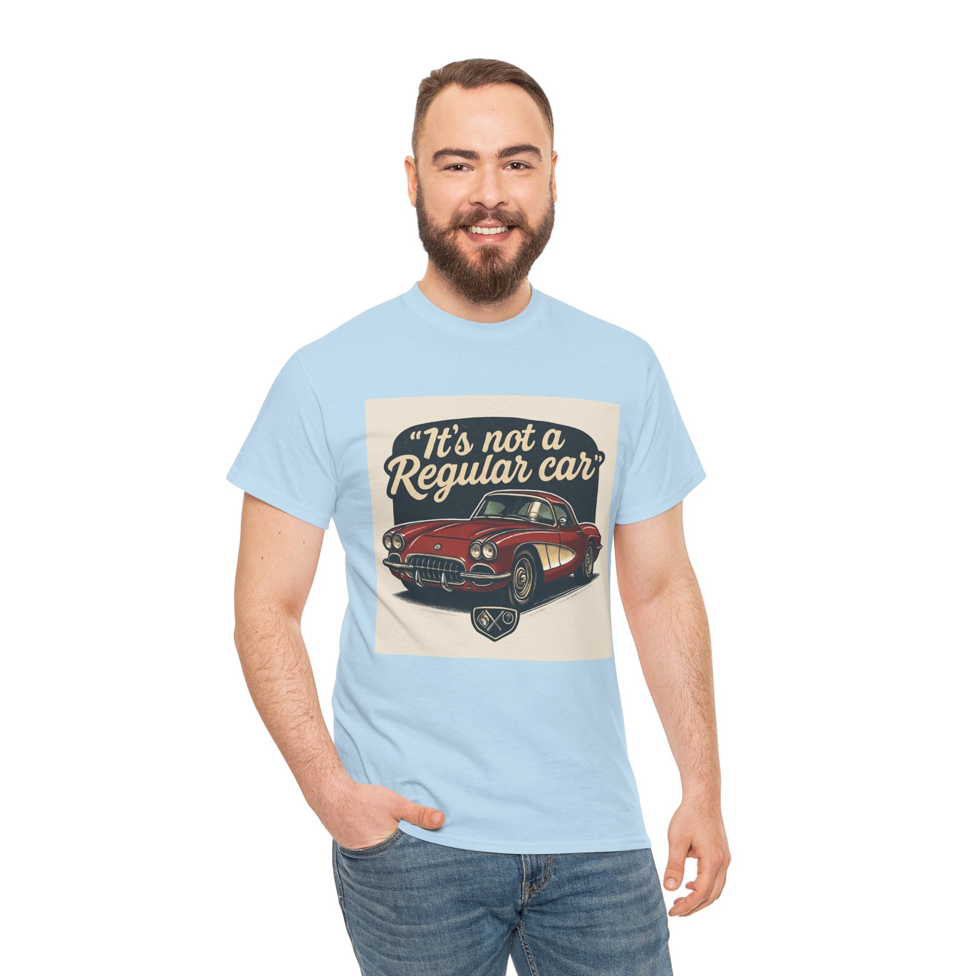 Classic Car Tee — "It's Not a Regular Car" Vintage Muscle Car Shirt Printify