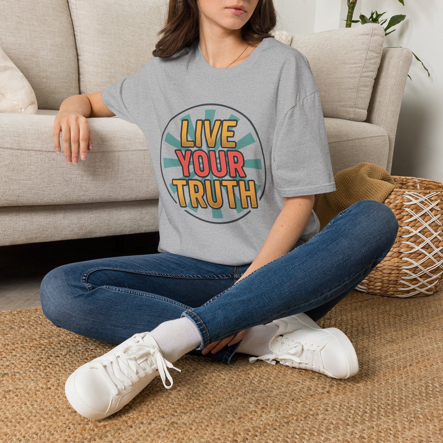 Live Your Truth T-Shirt — Retro Inspirational Graphic Tee