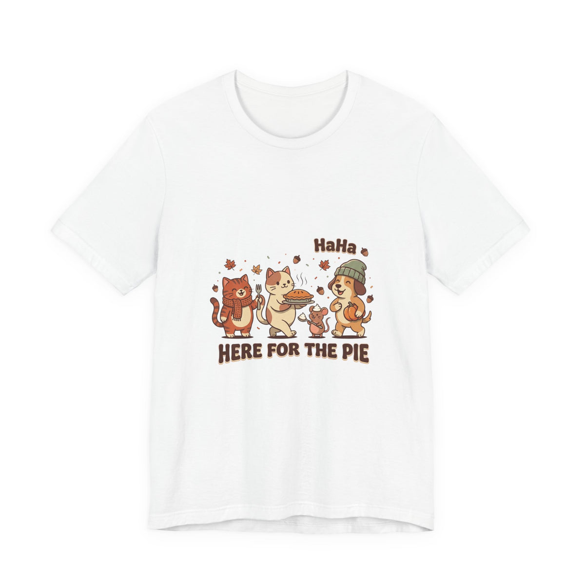 Here for the Pie Tee | Thanksgiving Turkey Pumpkin Pie Harvest