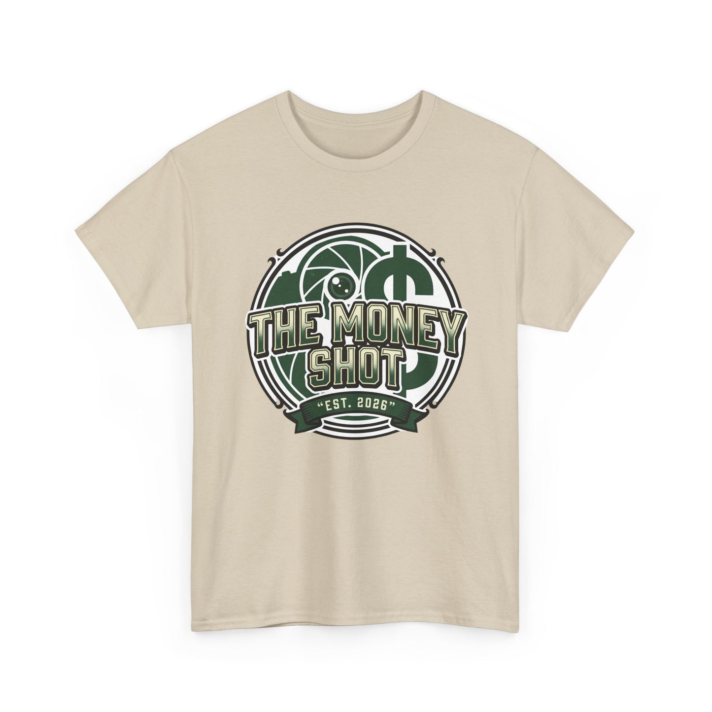 The Money Shot Graphic Tee — Retro Dollar Logo T-Shirt
