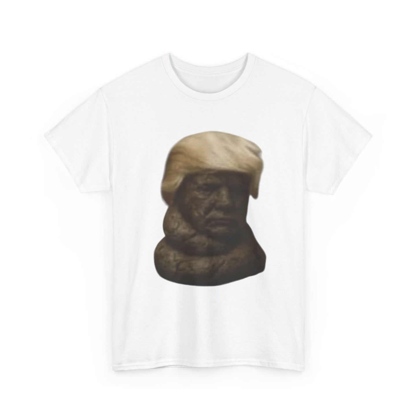 Graphic Tee — Bronze Bust Illustration T‑Shirt