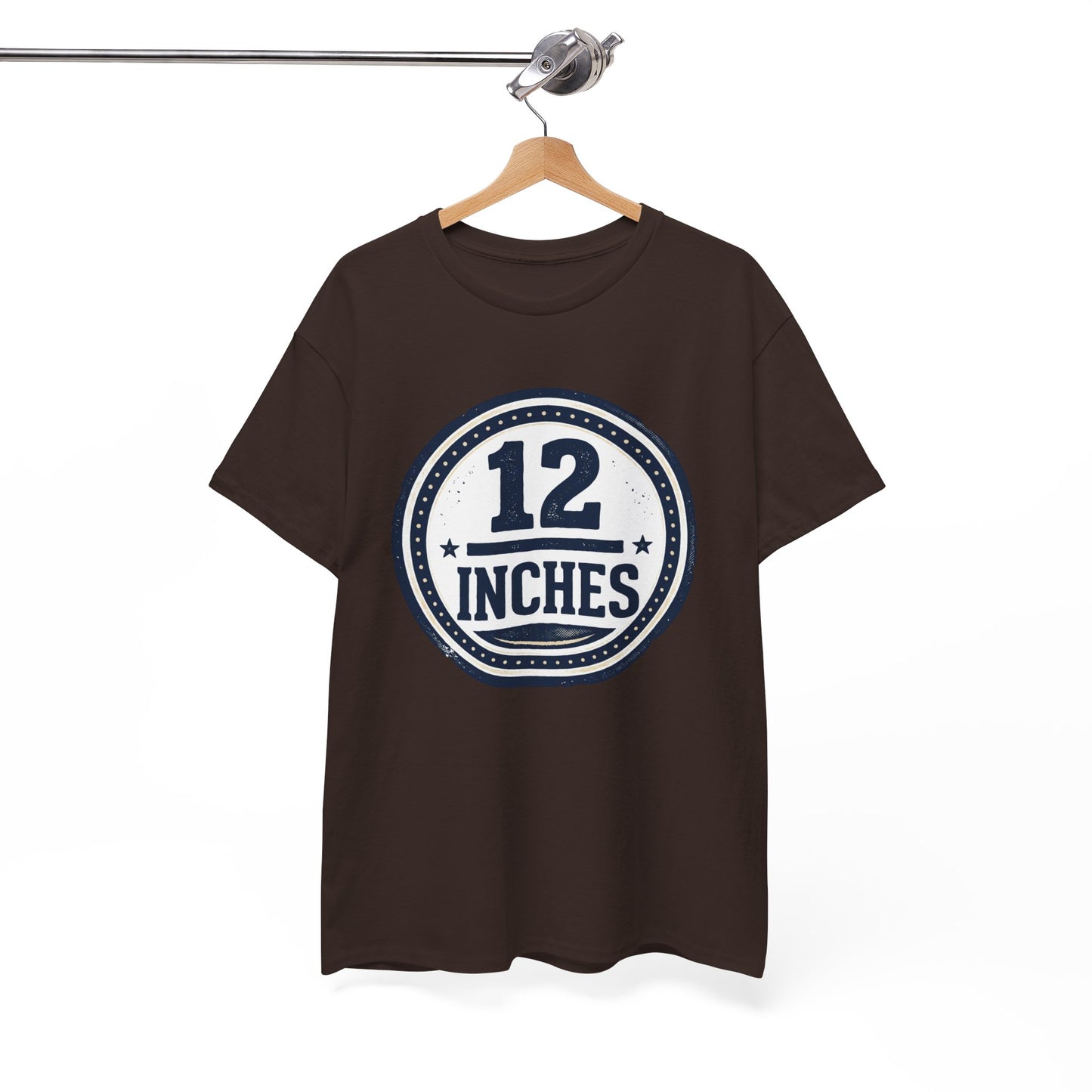 12 Inches Badge T-Shirt — Vintage Stamp Graphic Tee
