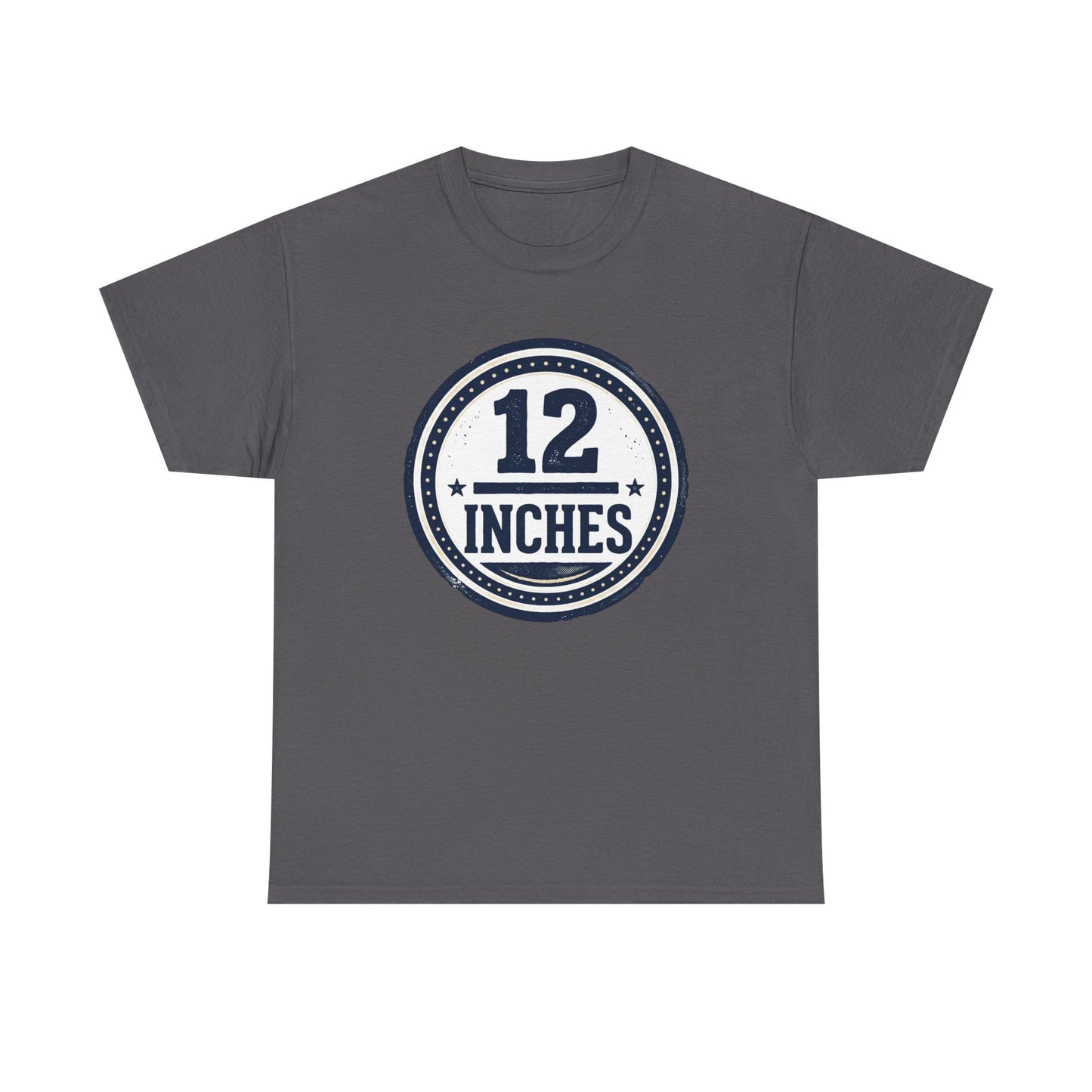 12 Inches Badge T-Shirt — Vintage Stamp Graphic Tee