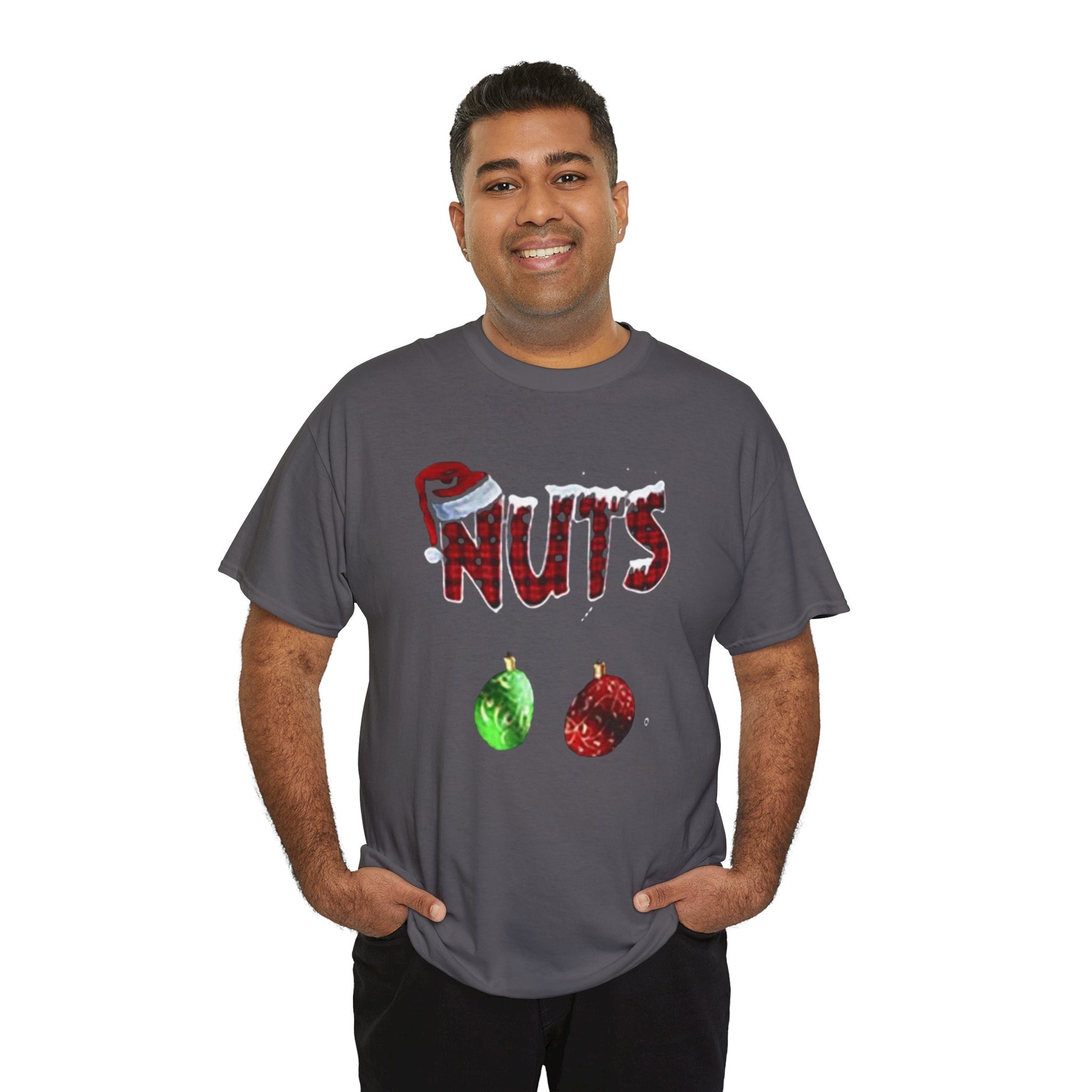 Holiday 'Nuts' Tee — Funny Christmas Ornament Graphic T-Shirt Printify