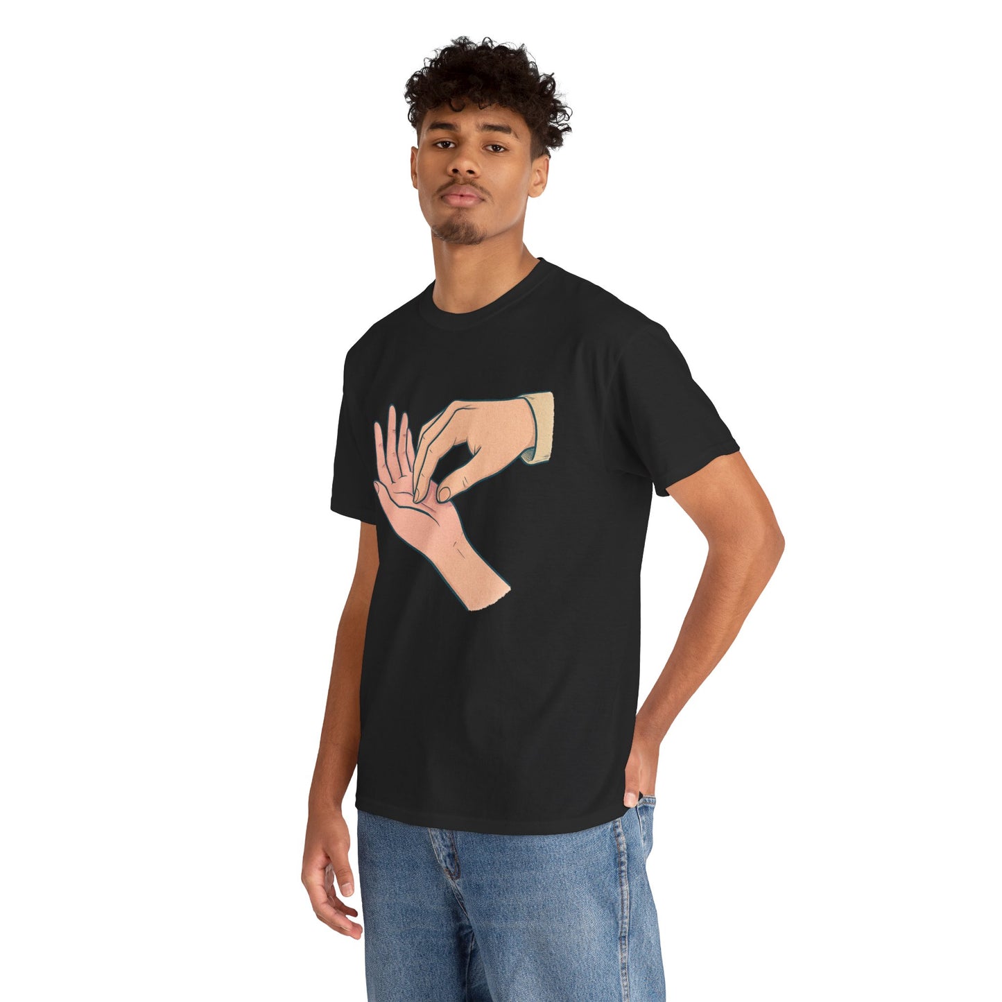T-Shirt - Gentle Palm Reading Illustration Tee