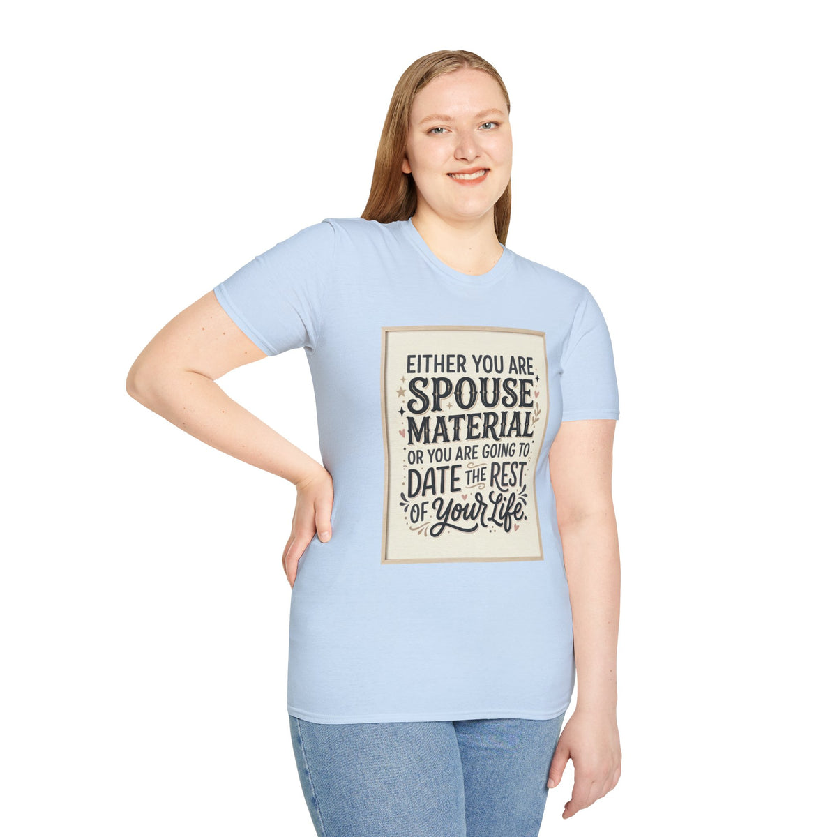 Spouse Material T-Shirt – Funny Relationship Quote Tee