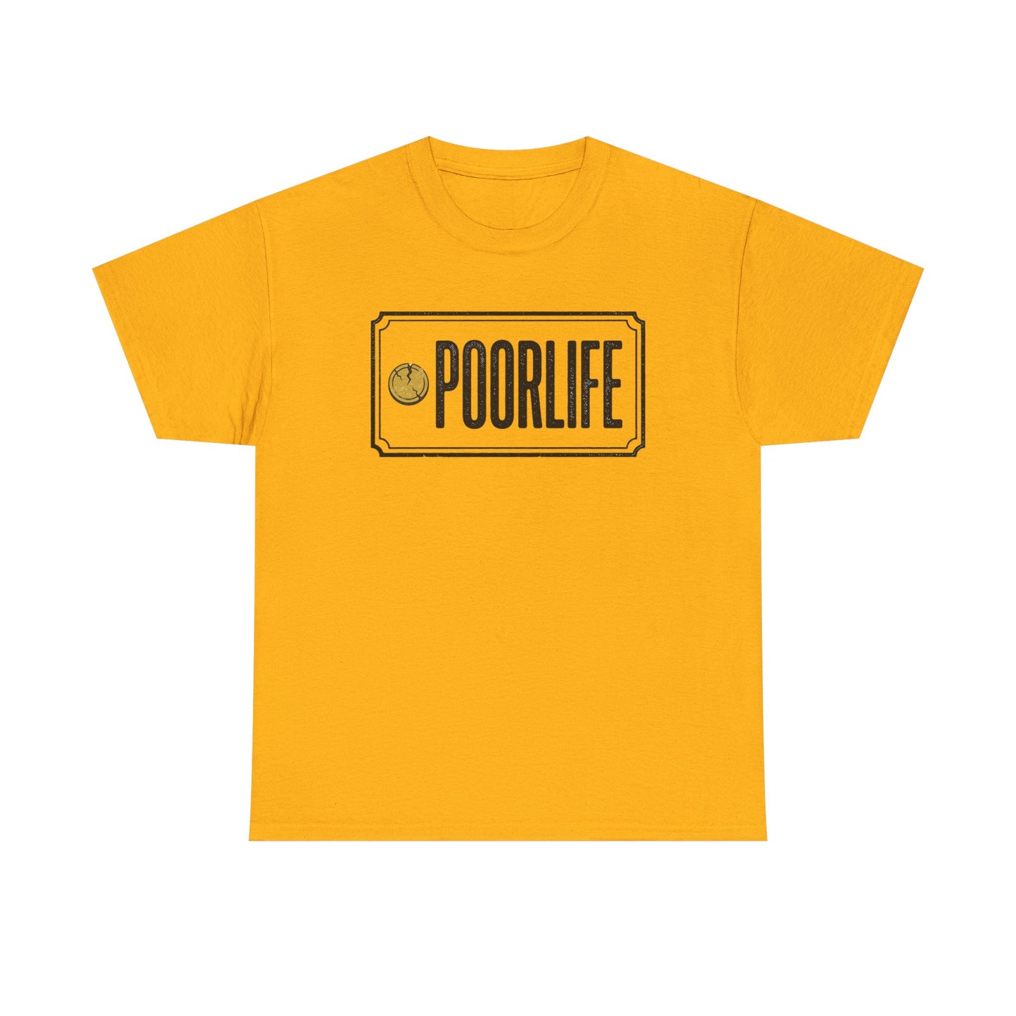 'Poor Life' Vintage Coin Graphic Tee