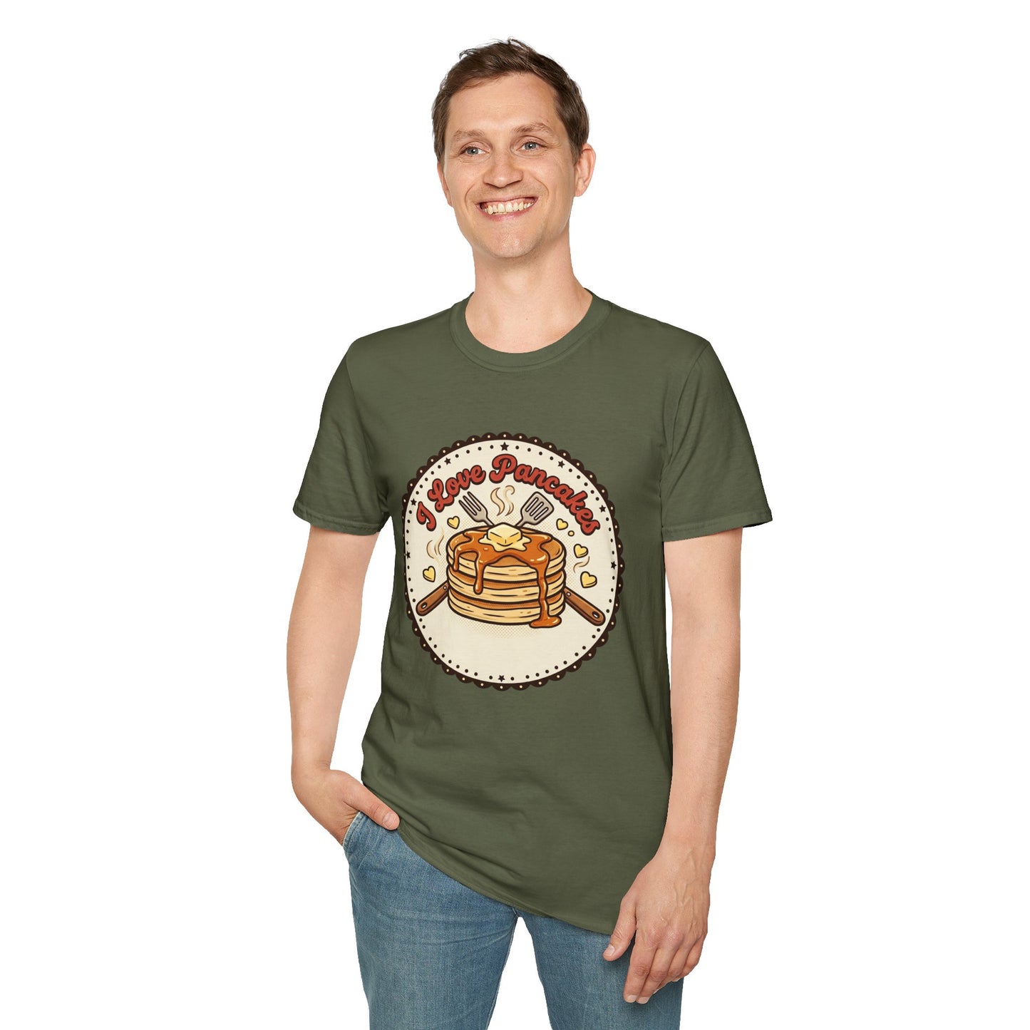 Pancake Love T-Shirt — Cute Stack of Pancakes Breakfast Tee