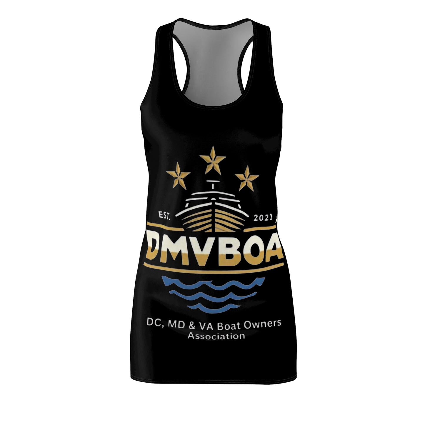 Racerback Dress — DMVBOAT Logo Women's Boat Club Dress