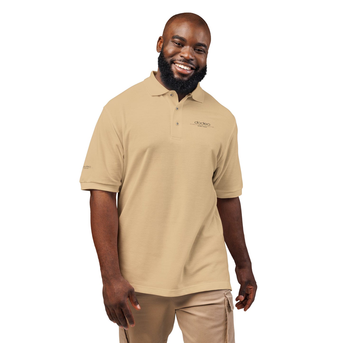 SPAM Embroidered Minimal Logo Polo Shirt — Classic Casual Work & Golf Tee