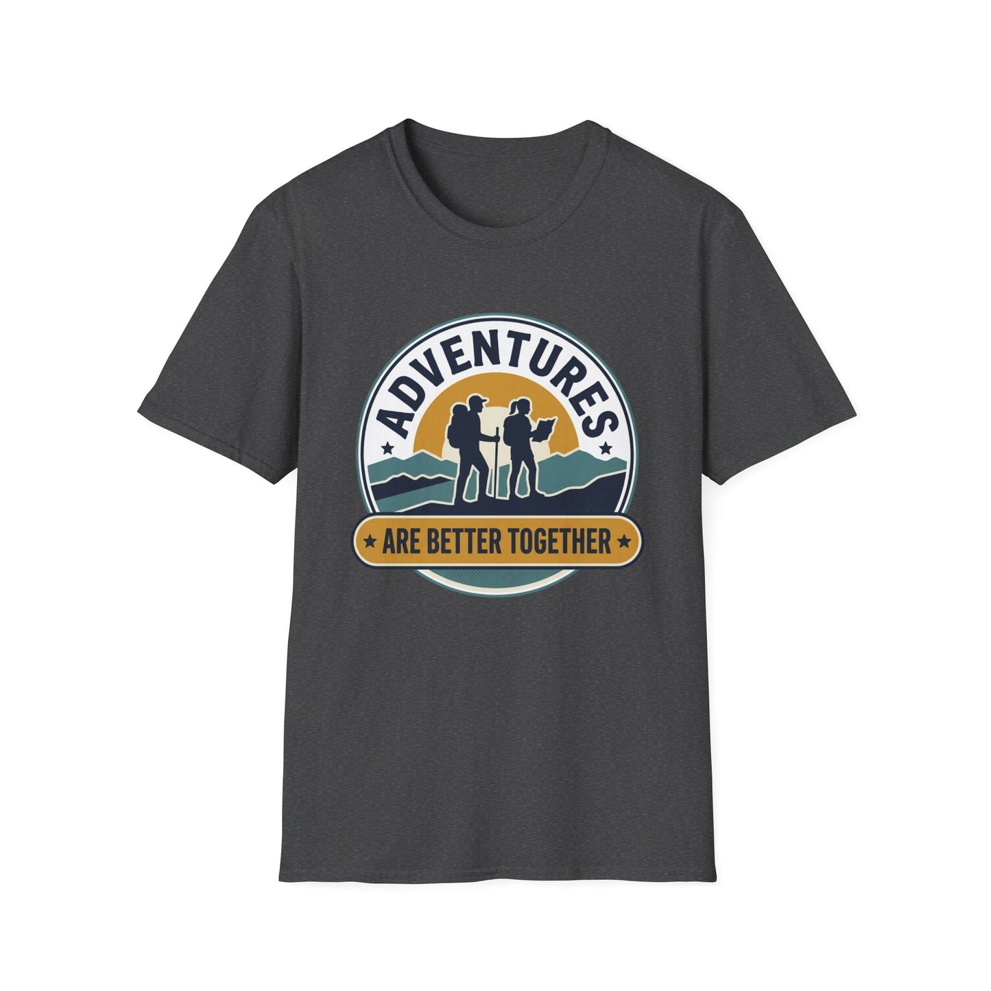 Adventures Are Better Together T-Shirt — Couples Hiking Outdoor Graphic Tee