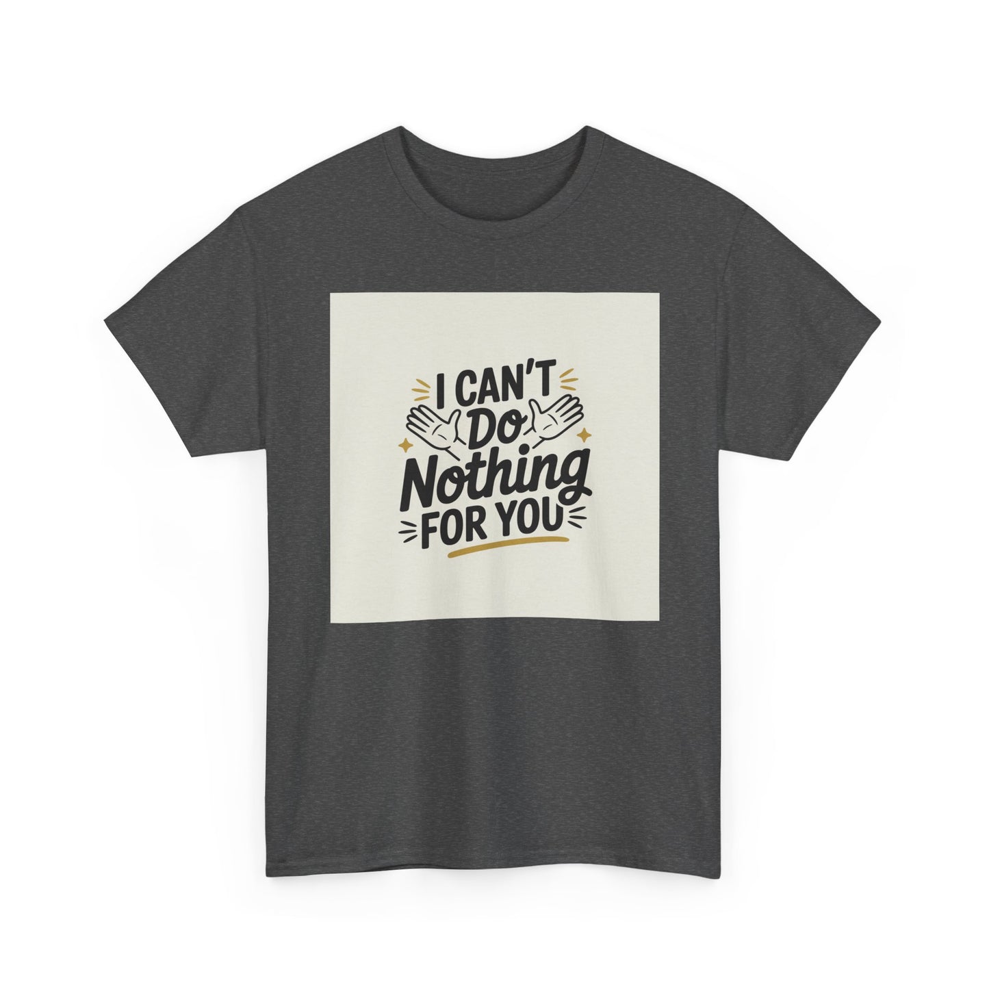 I Can't Do Nothing For You Tee — Funny Sarcastic Graphic Shirt