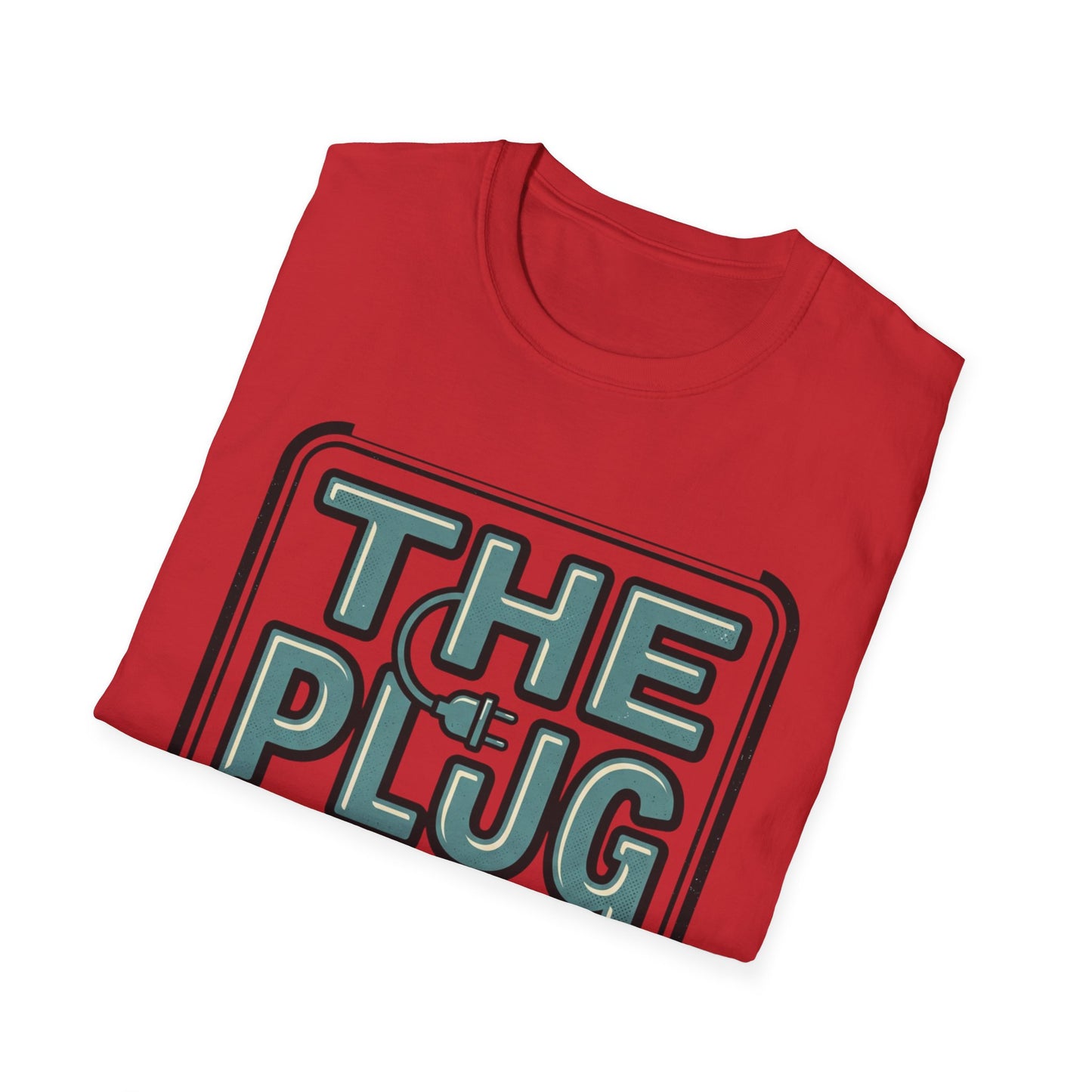The Plug Graphic T-Shirt — Retro Power Cord Logo Tee