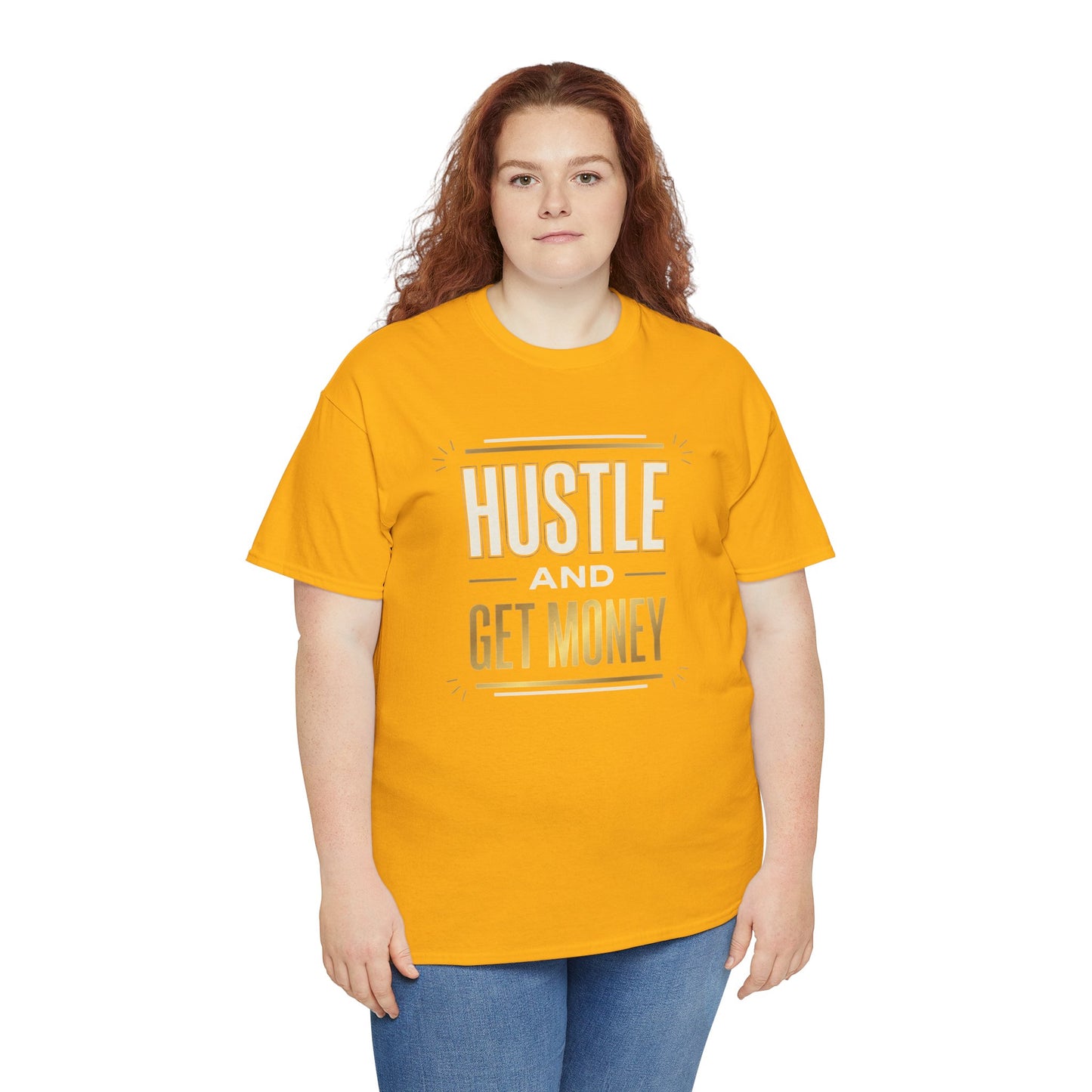Hustle and Get Money Tee - Motivational Streetwear Graphic T-Shirt