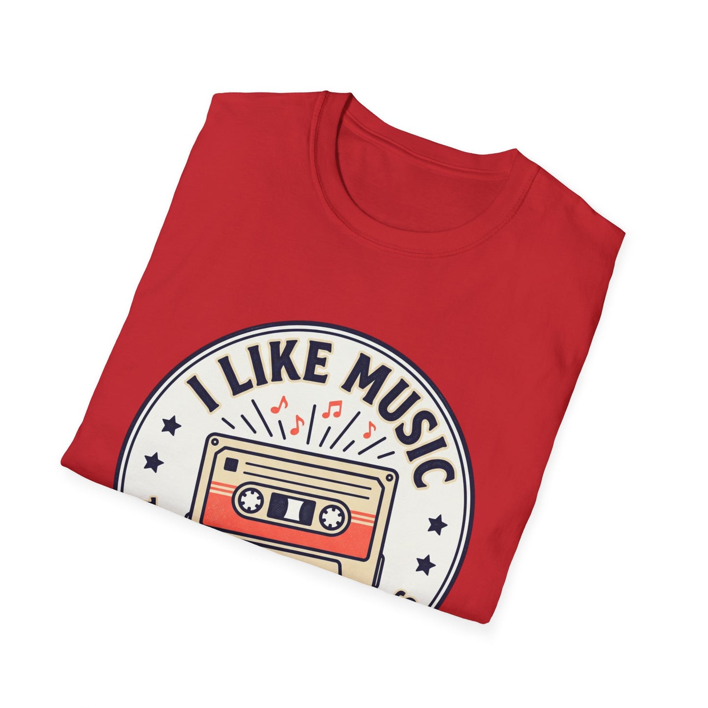 Retro Cassette T-Shirt — "I Like Music That Sings to the Pants" Vintage Music Tee