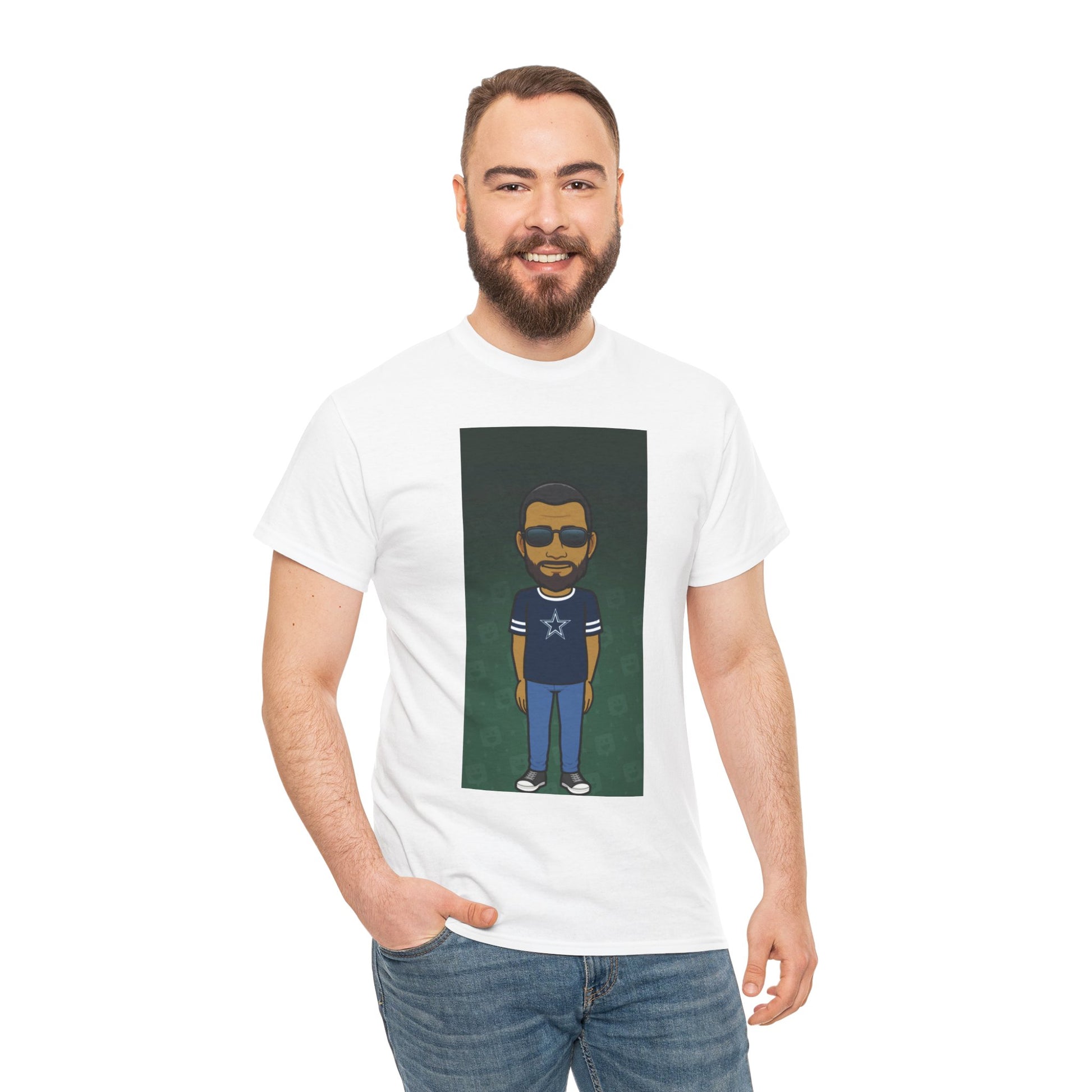 Cartoon Guy Graphic Tee — Personalized Avatar Shirt Printify