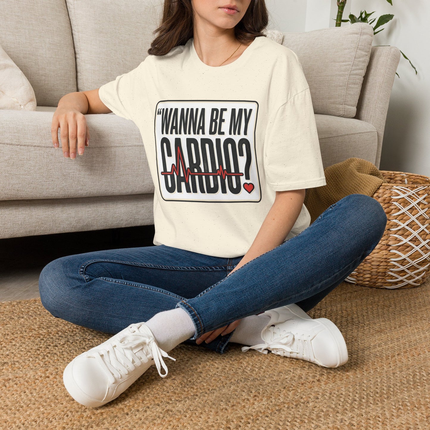 Wanna Be My Cardio? T-Shirt — Funny Fitness Graphic Tee for Gym Lovers