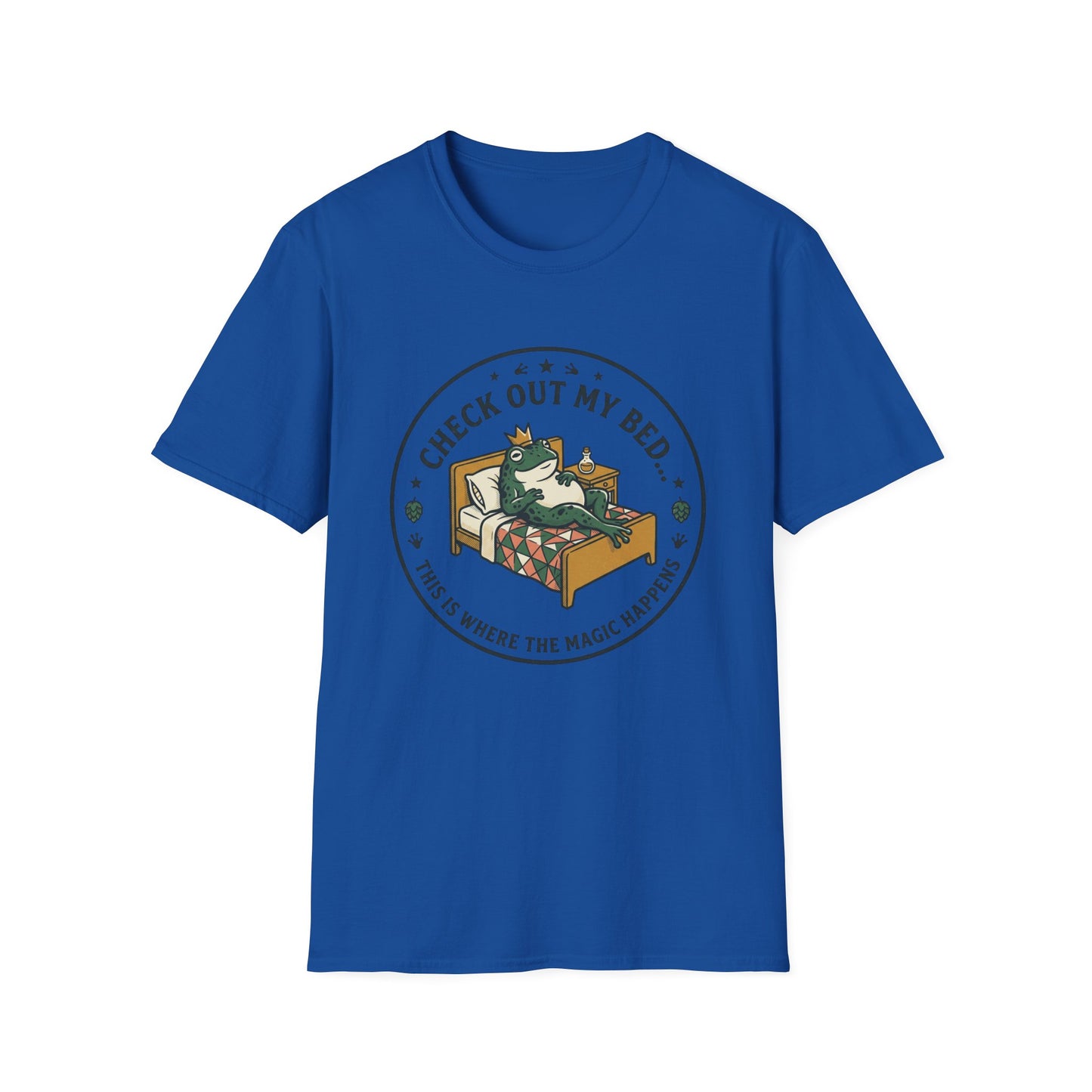 "Check Out My Bed" Cat Illustration Tee (There’s Where the Magic Happens)