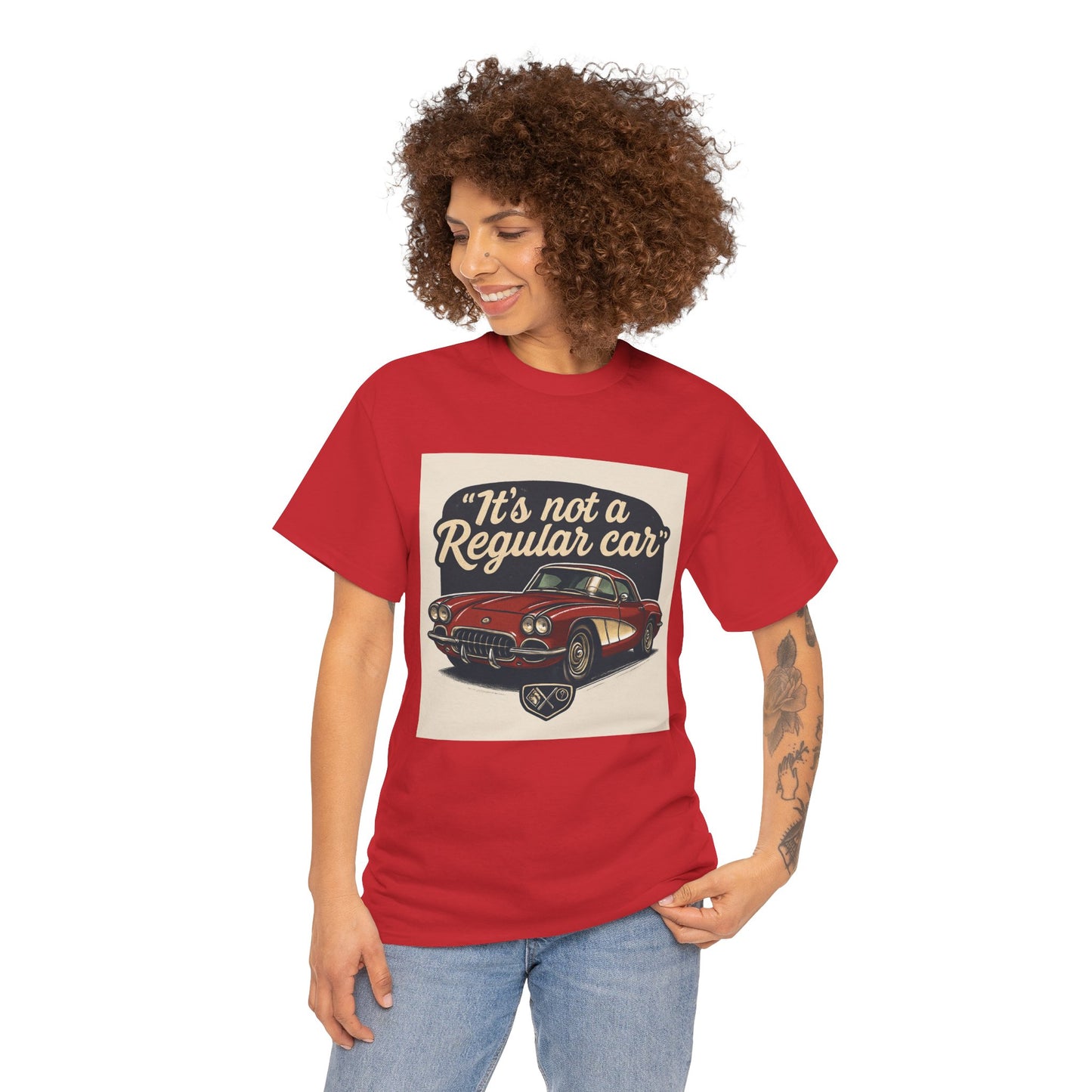 Classic Car Tee — "It's Not a Regular Car" Vintage Muscle Car Shirt Printify