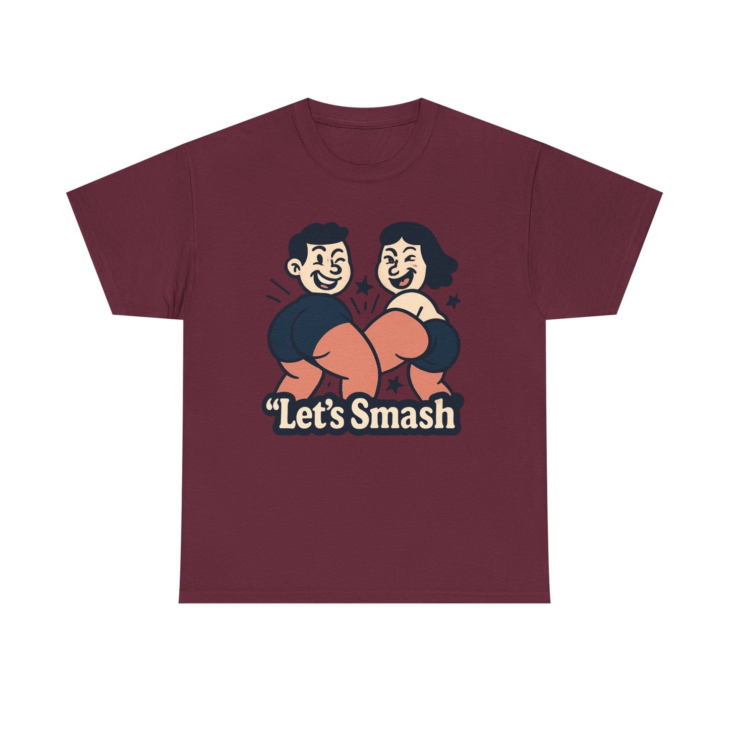 Let's Smash Tee — Retro Couples Valentine's T-Shirt