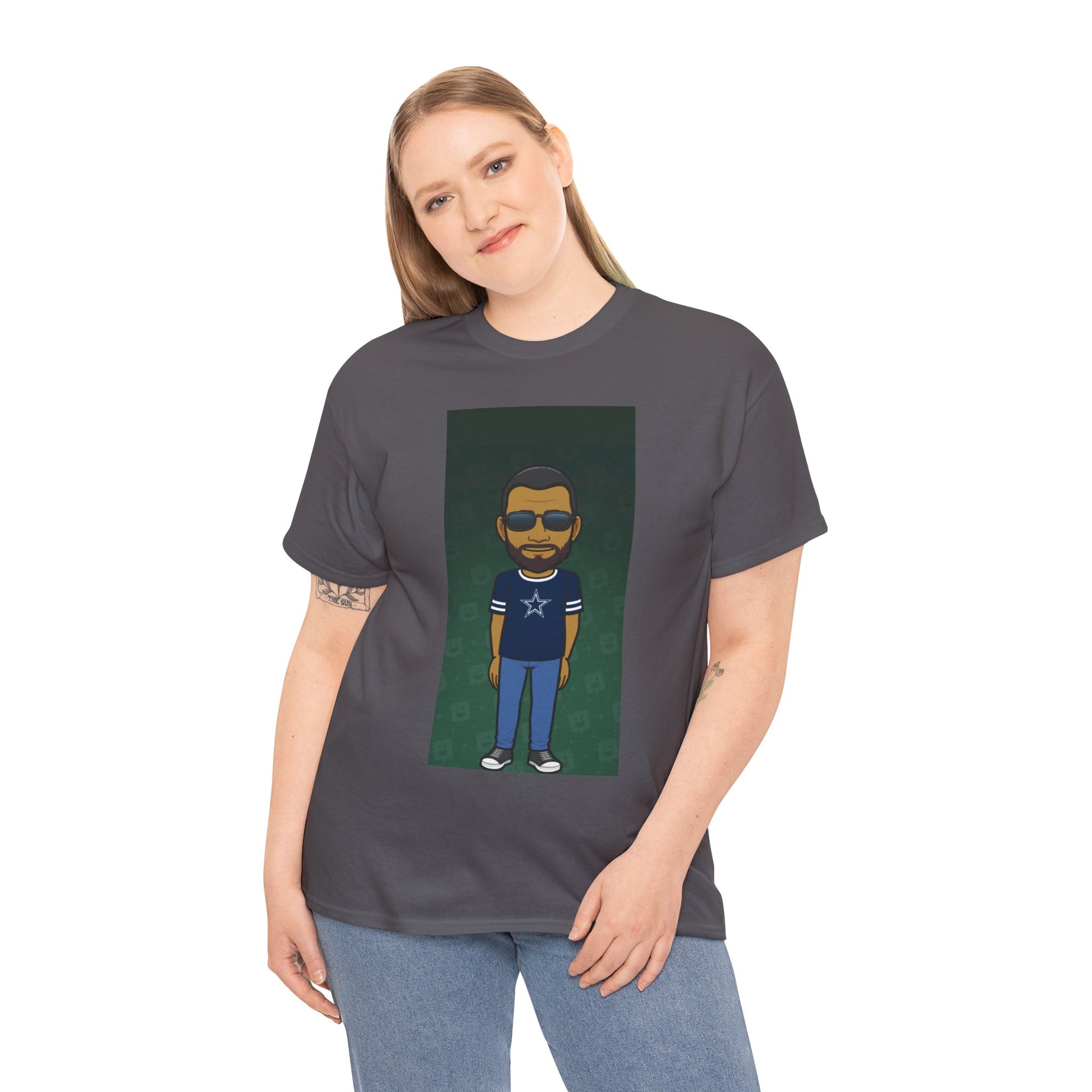 Cartoon Guy Graphic Tee — Personalized Avatar Shirt Printify