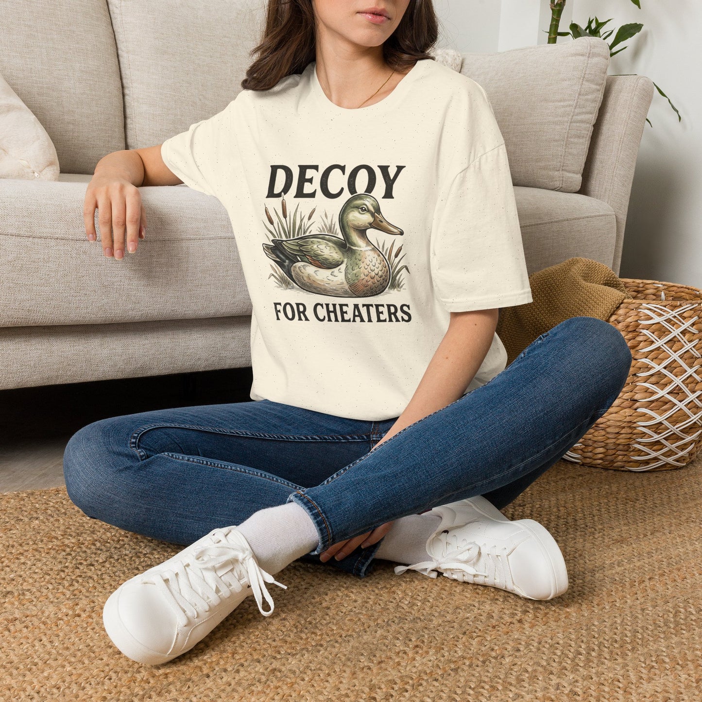 Decoy Duck T-Shirt — "Decoy for Cheaters" Vintage Waterfowl Tee